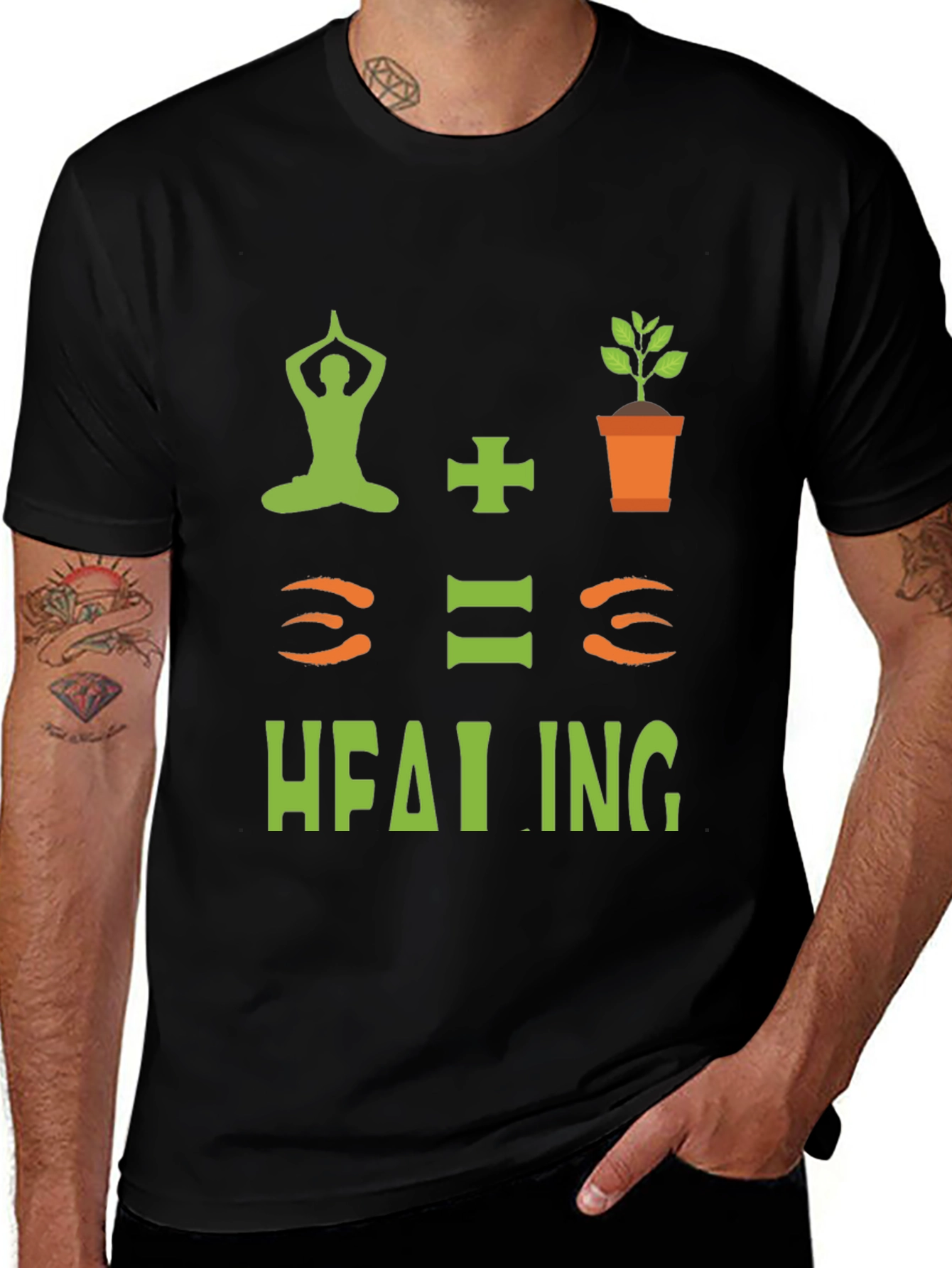 Yoga + Plants = Healing T-Shirt