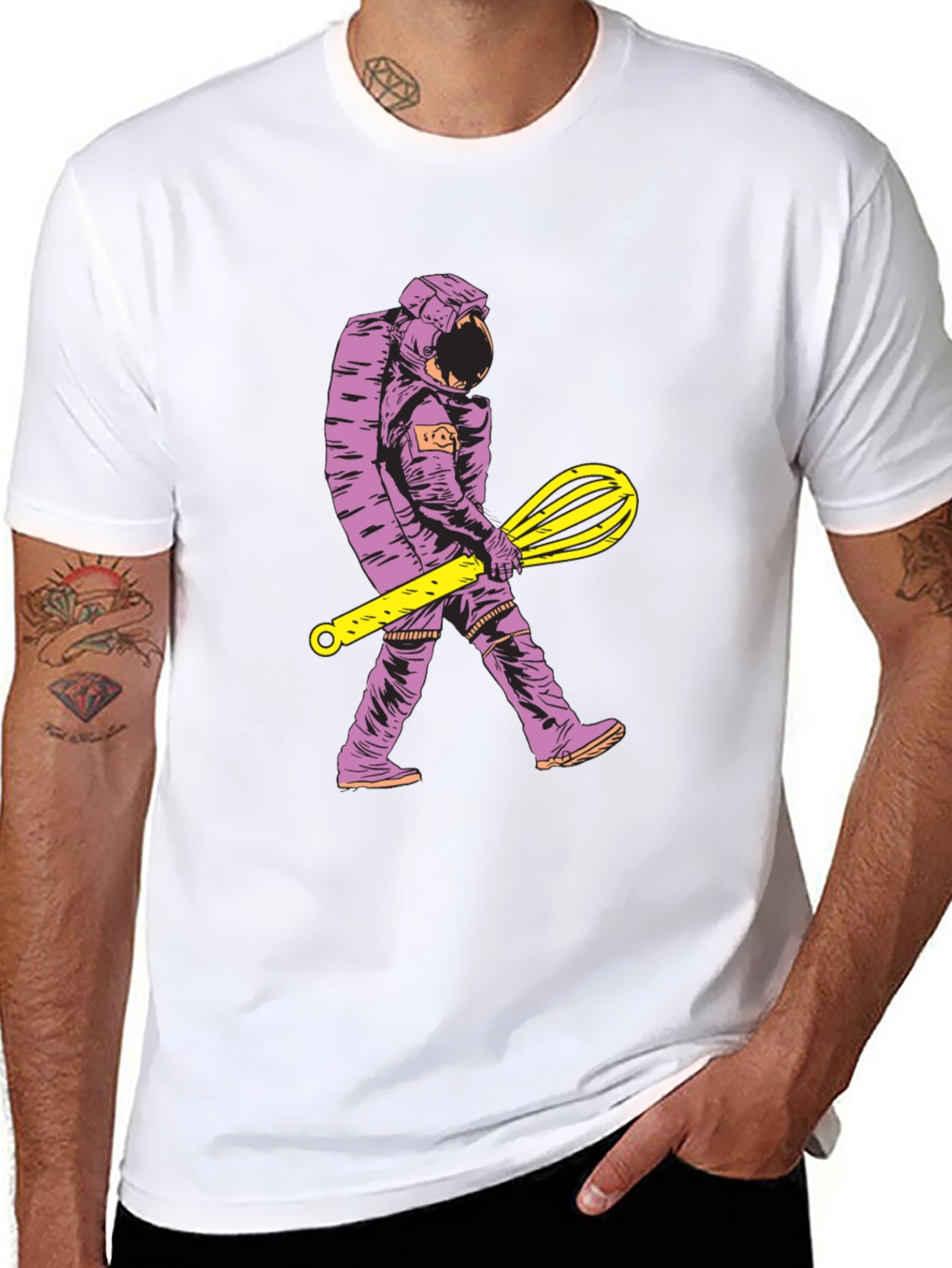 Astronaut Chef T-Shirt - Space Baker Novelty Tee