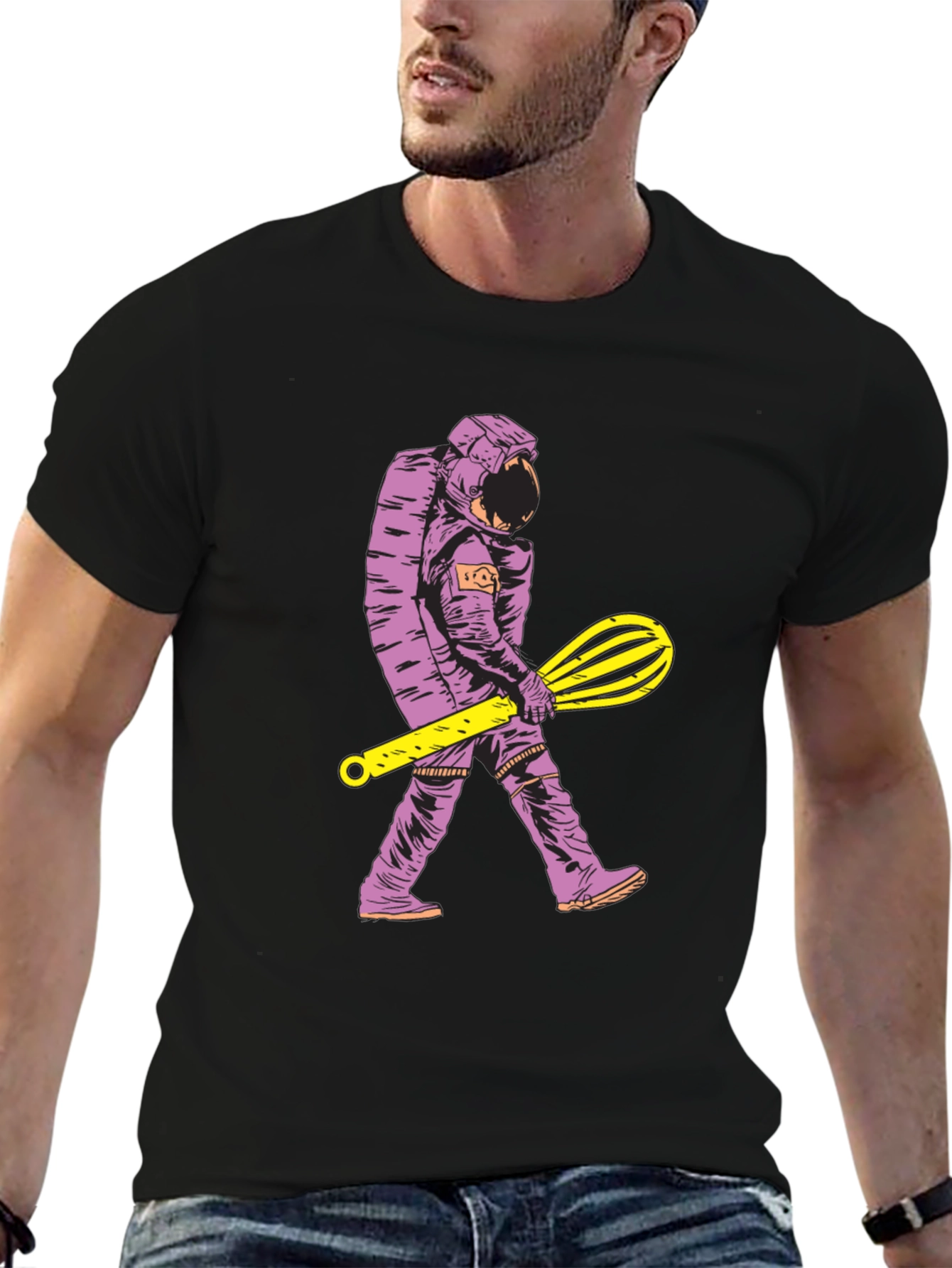 Astronaut Chef T-Shirt - Space Baker Novelty Tee