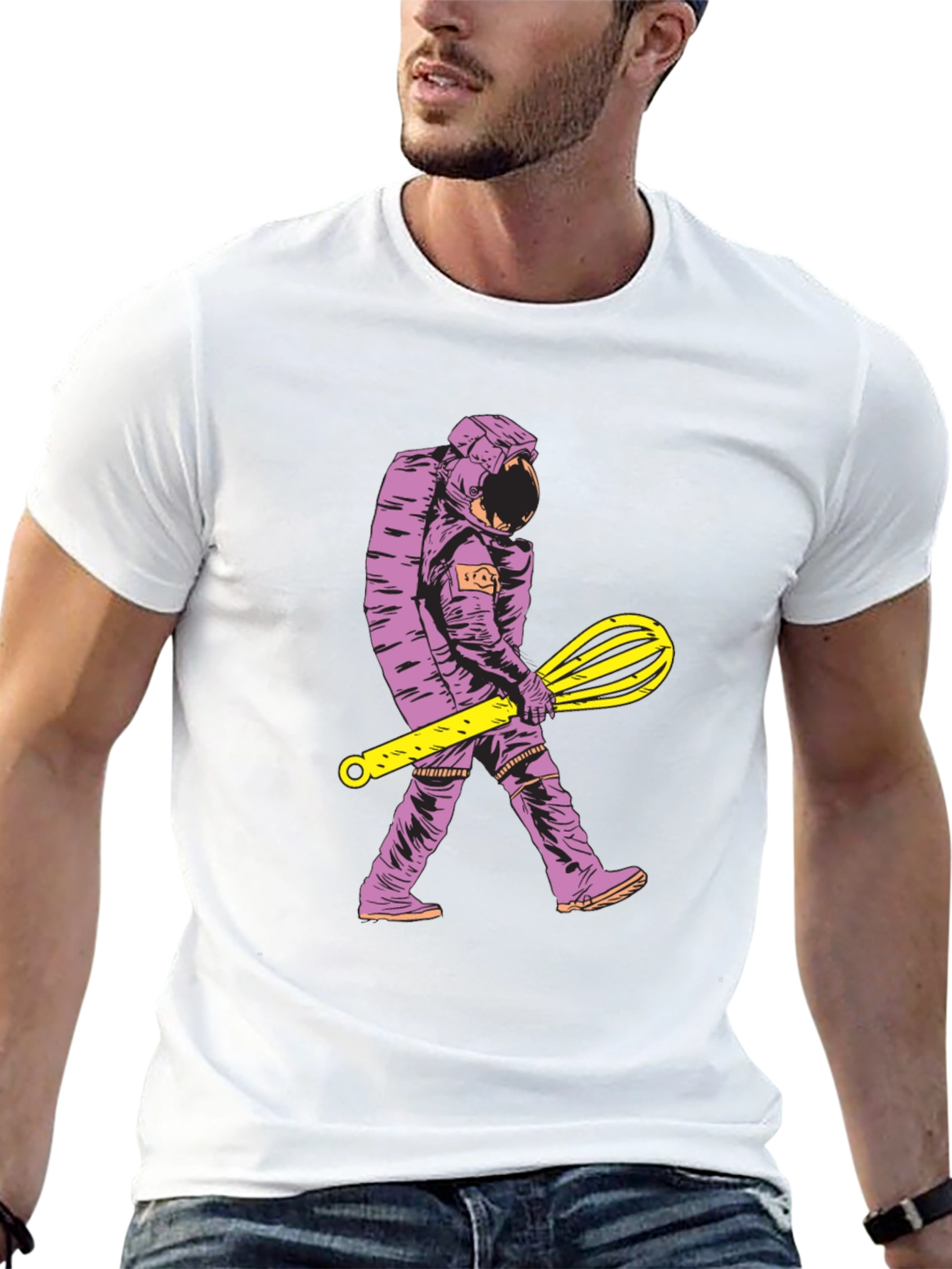 Astronaut Chef T-Shirt - Space Baker Novelty Tee