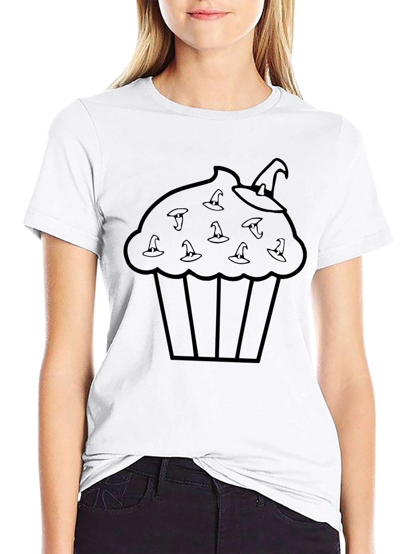 Halloween Cupcake T-Shirt - Spooky Season Tee