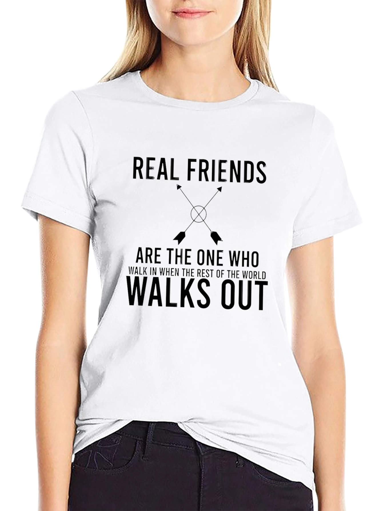 Real Friends Graphic T-Shirt - Black