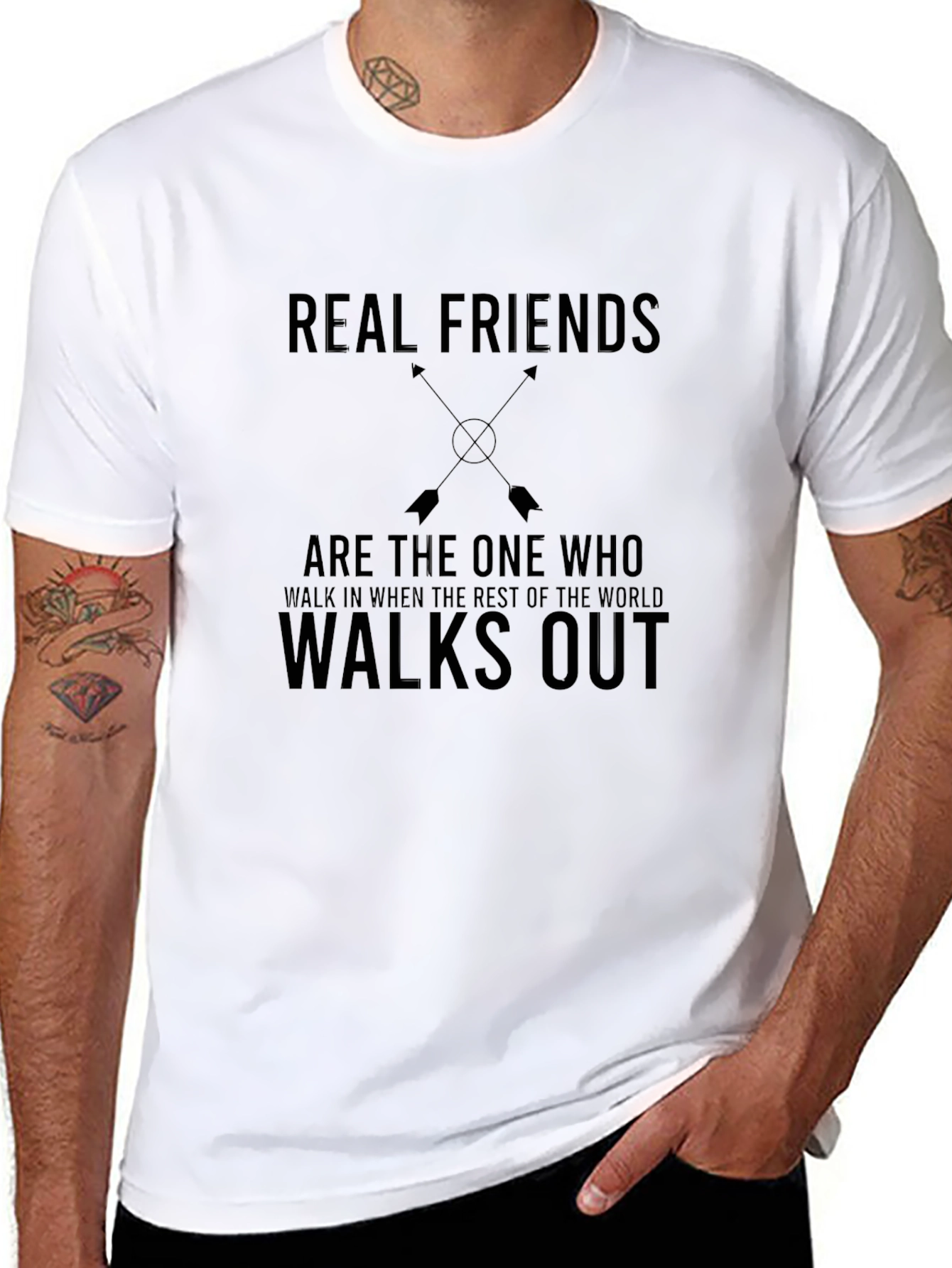 Real Friends Graphic T-Shirt - Black
