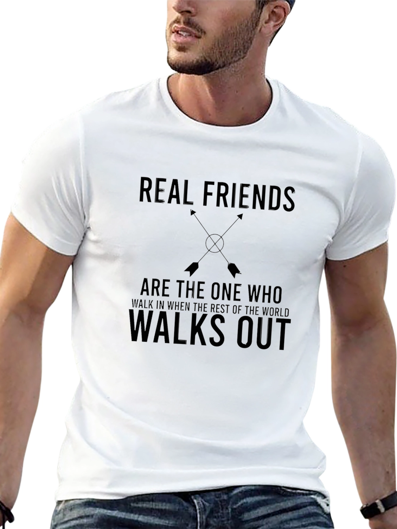 Real Friends Graphic T-Shirt - Black