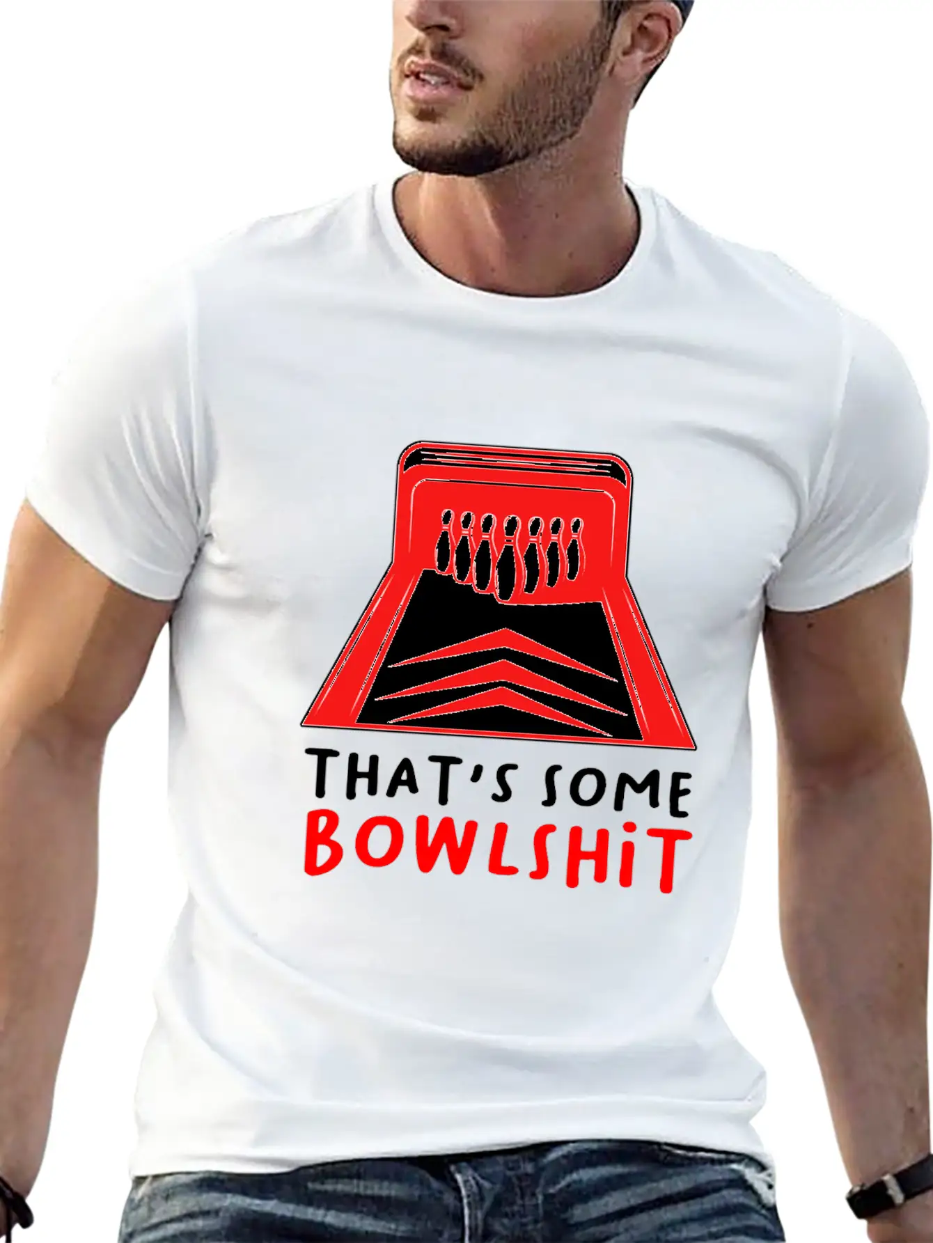That's Some Bowlshit Strike Bowling Pins Alley Unisex Casual T-Shirt – Clean Design For Daily Comfort