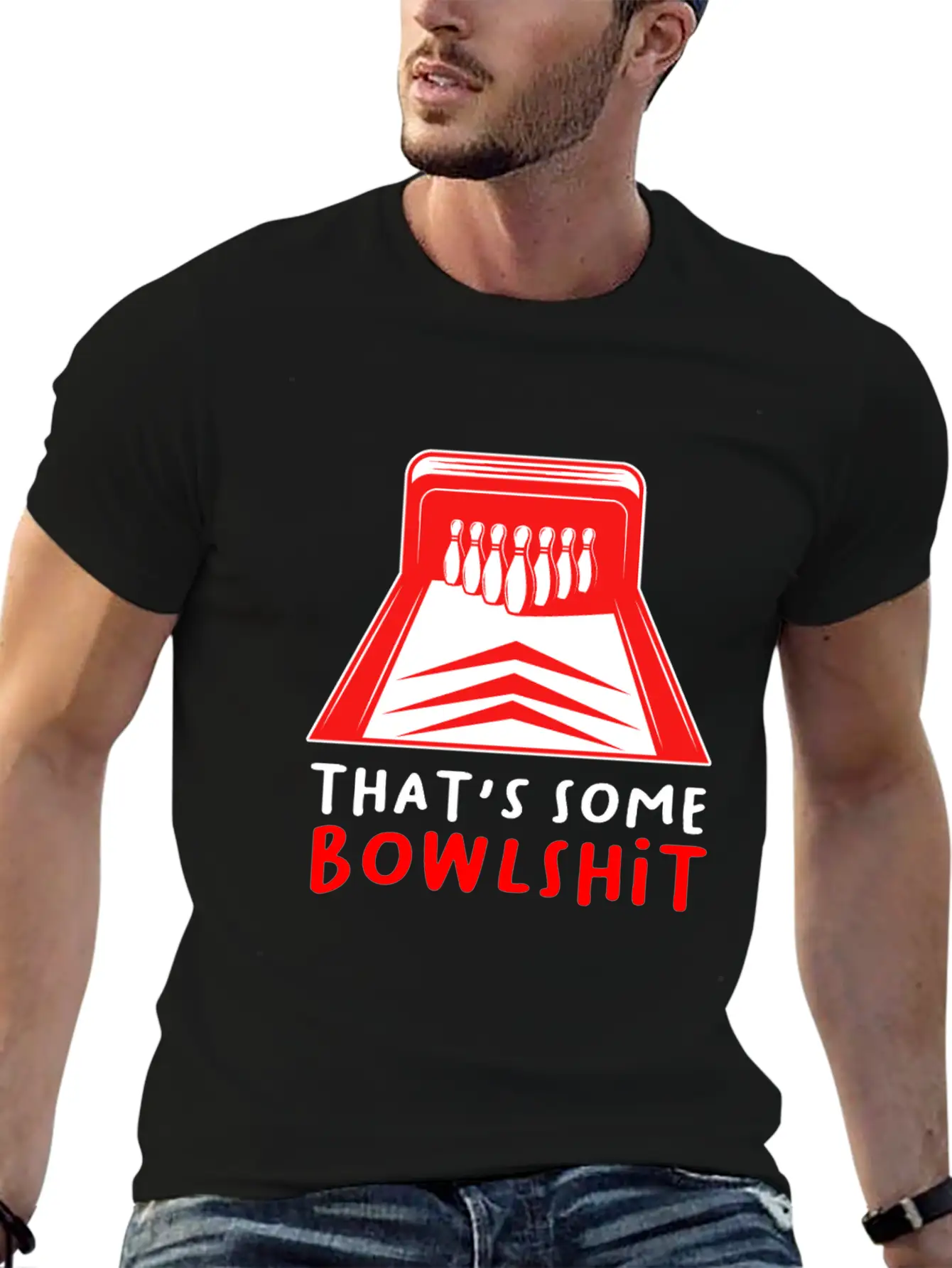 That's Some Bowlshit Strike Bowling Pins Alley Unisex Casual T-Shirt – Clean Design For Daily Comfort