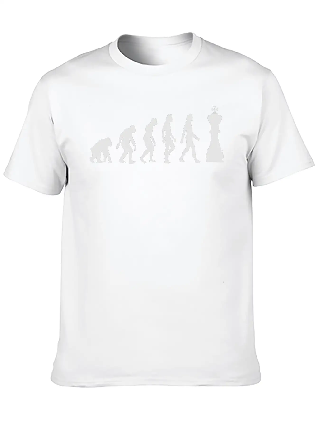 The Evolution Of Chess Unisex Casual T-Shirt – Clean Design For Daily Comfort