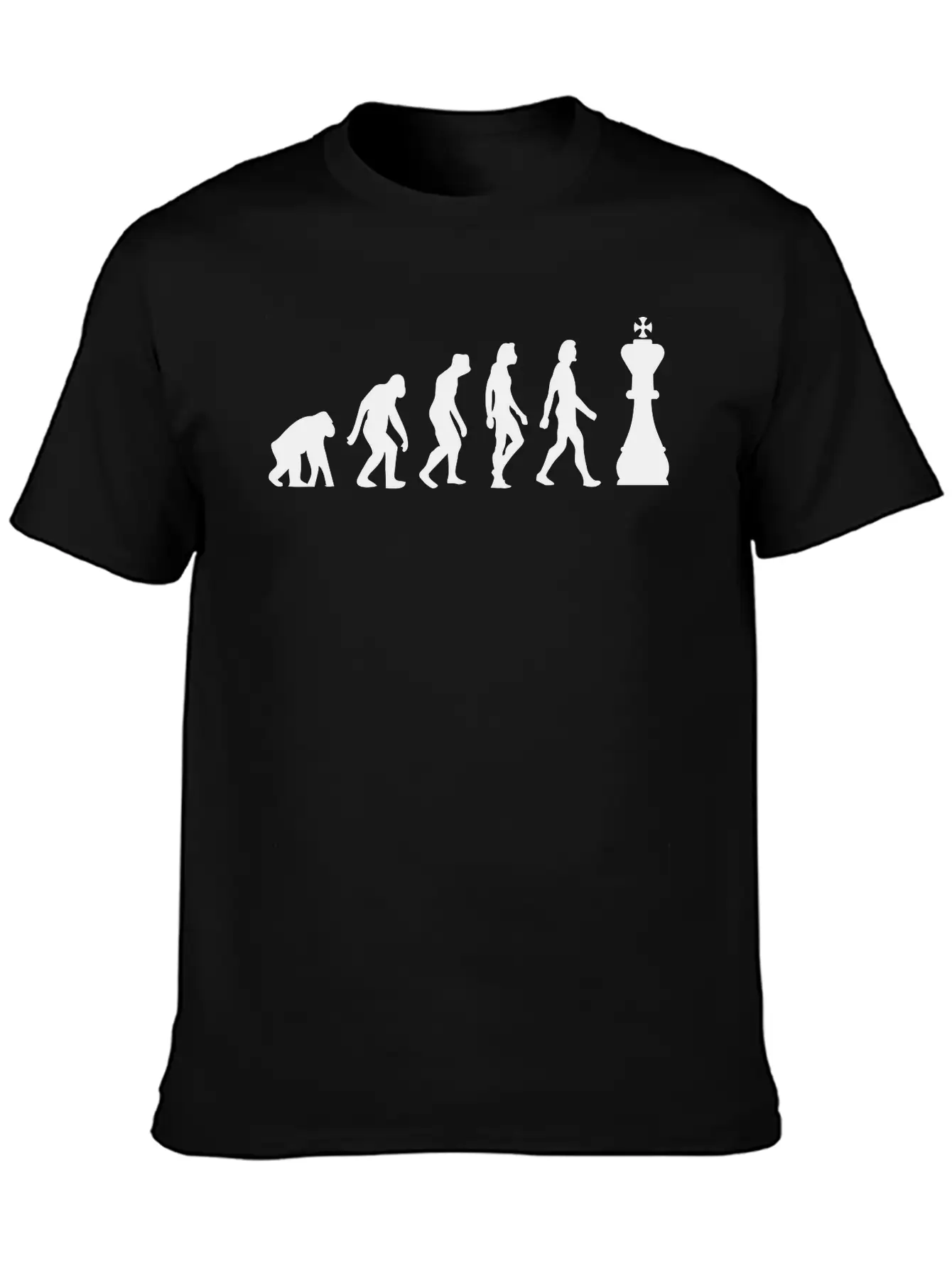 The Evolution Of Chess Unisex Casual T-Shirt – Clean Design For Daily Comfort