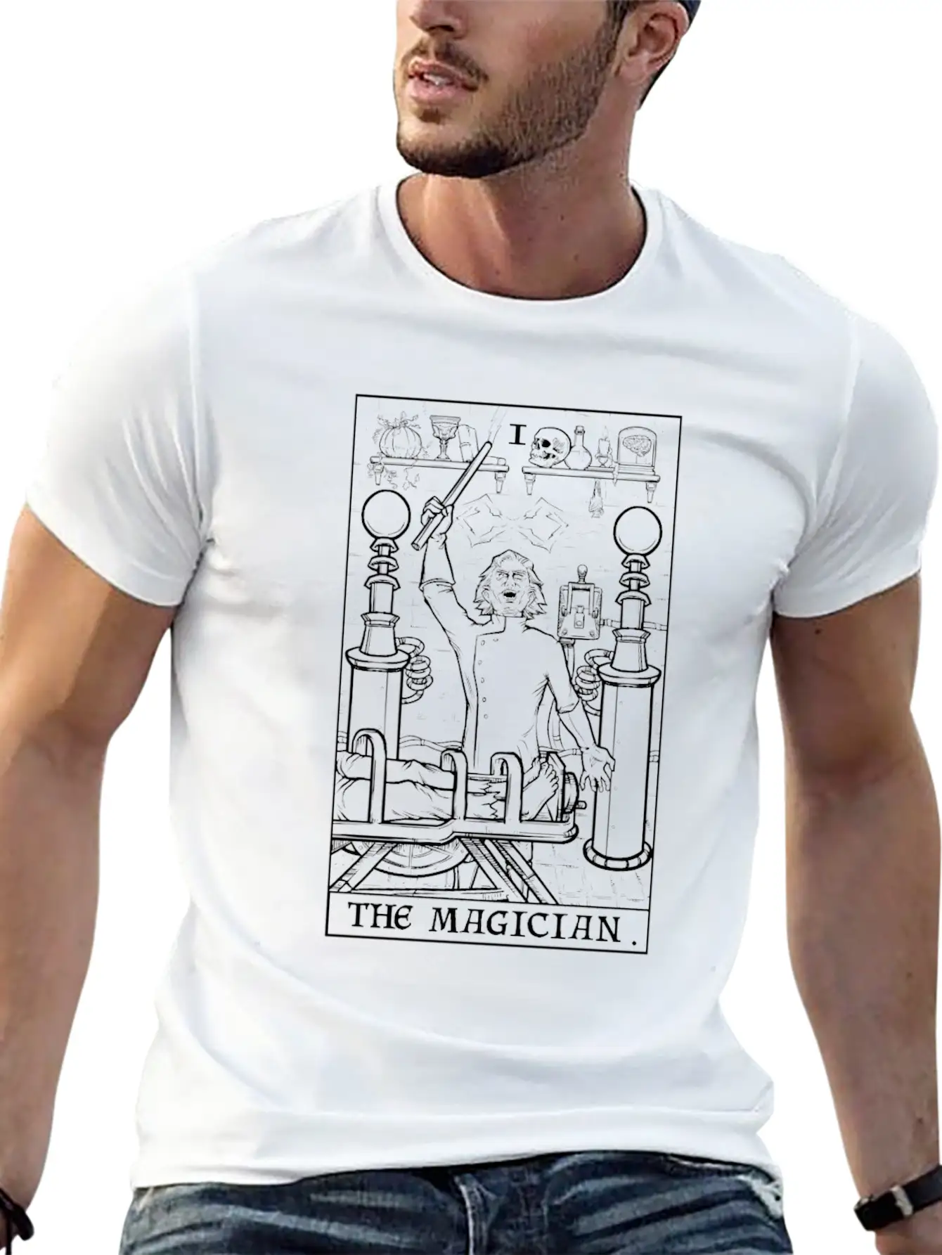 The Magician Terror Tarot Shadow Edition Unisex Casual T-Shirt – Clean Design For Daily Comfort