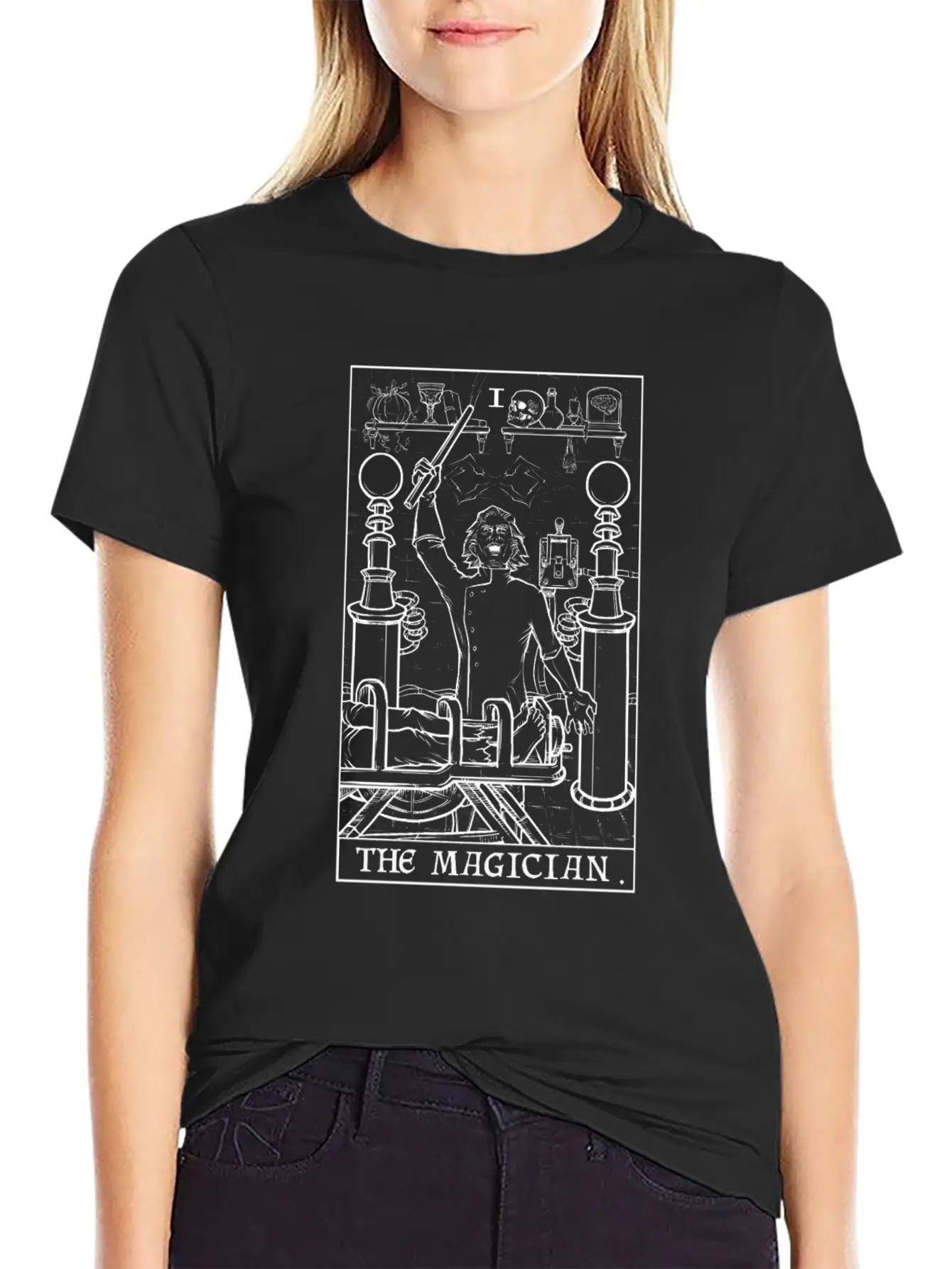 The Magician Terror Tarot Shadow Edition Unisex Casual T-Shirt – Clean Design For Daily Comfort