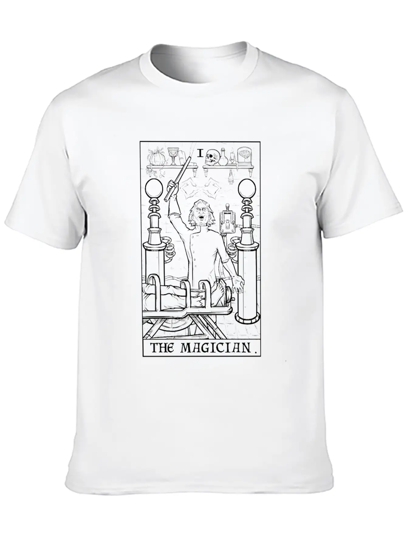 The Magician Terror Tarot Shadow Edition Unisex Casual T-Shirt – Clean Design For Daily Comfort
