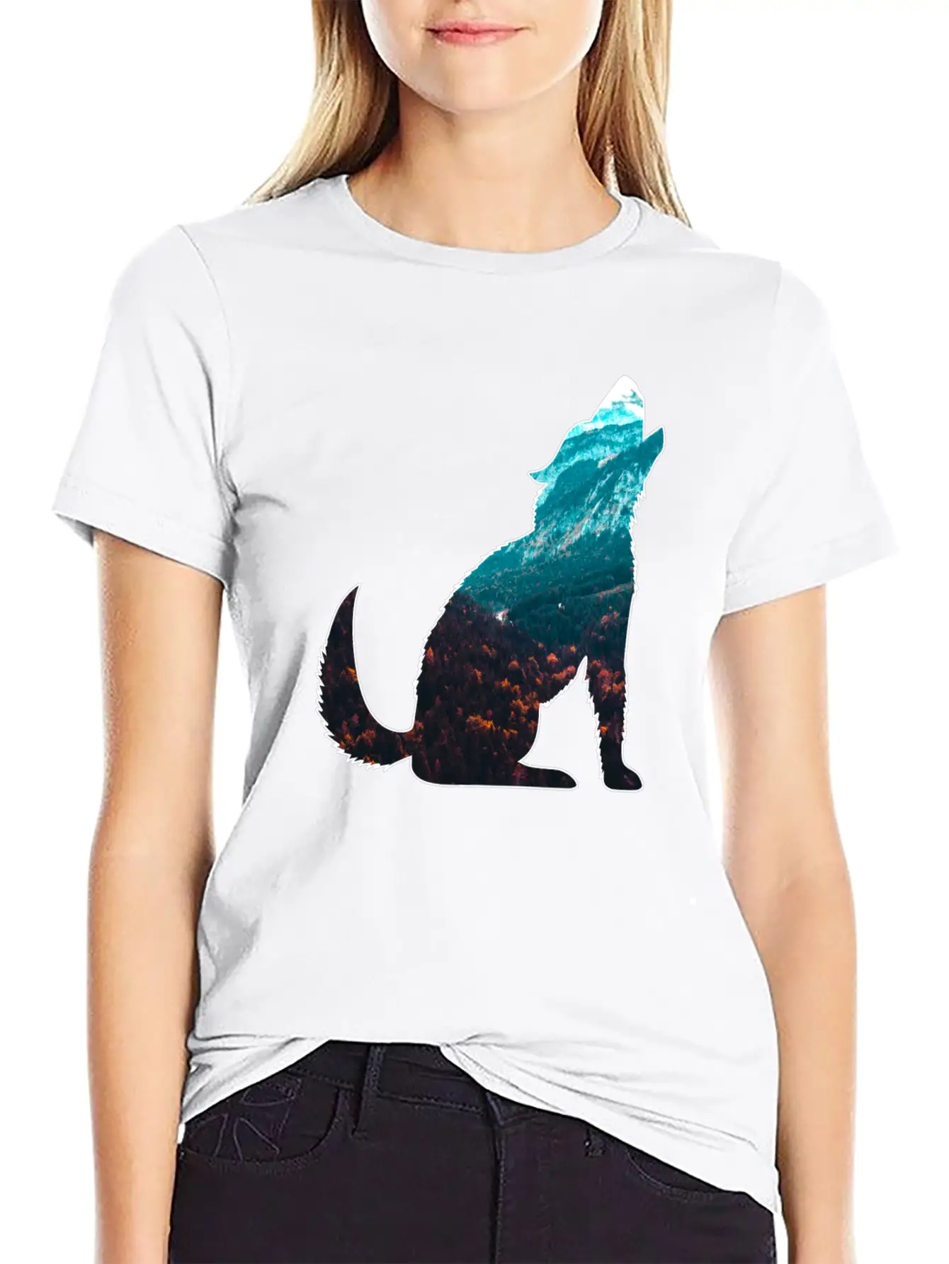 The Wilderness Calls Wolf Mountains Forest Nature Unisex Casual T-Shirt – Clean Design For Daily Comfort