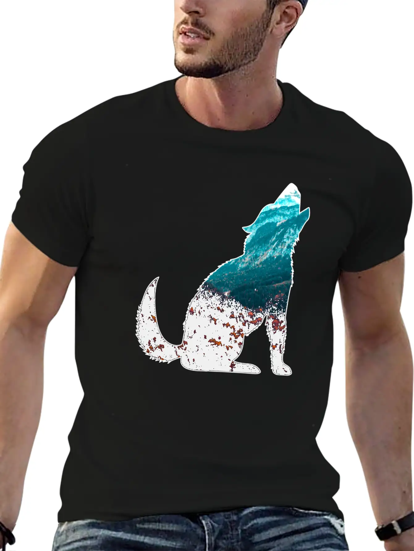 The Wilderness Calls Wolf Mountains Forest Nature Unisex Casual T-Shirt – Clean Design For Daily Comfort