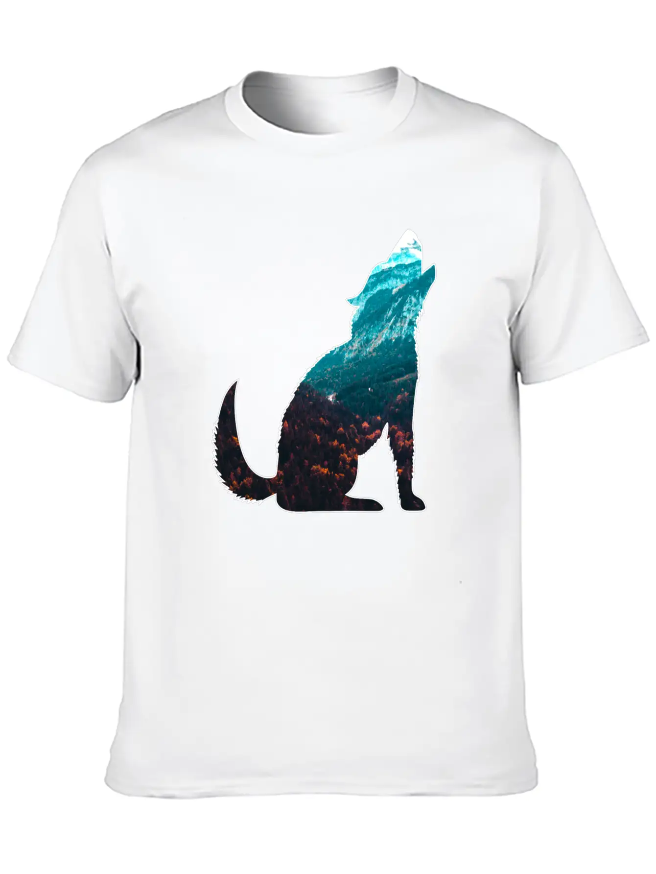 The Wilderness Calls Wolf Mountains Forest Nature Unisex Casual T-Shirt – Clean Design For Daily Comfort