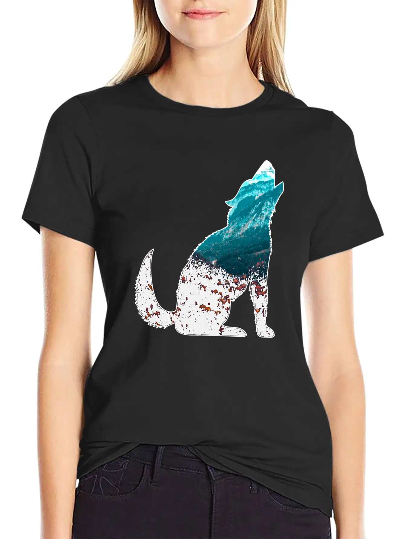 The Wilderness Calls Wolf Mountains Forest Nature Unisex Casual T-Shirt – Clean Design For Daily Comfort