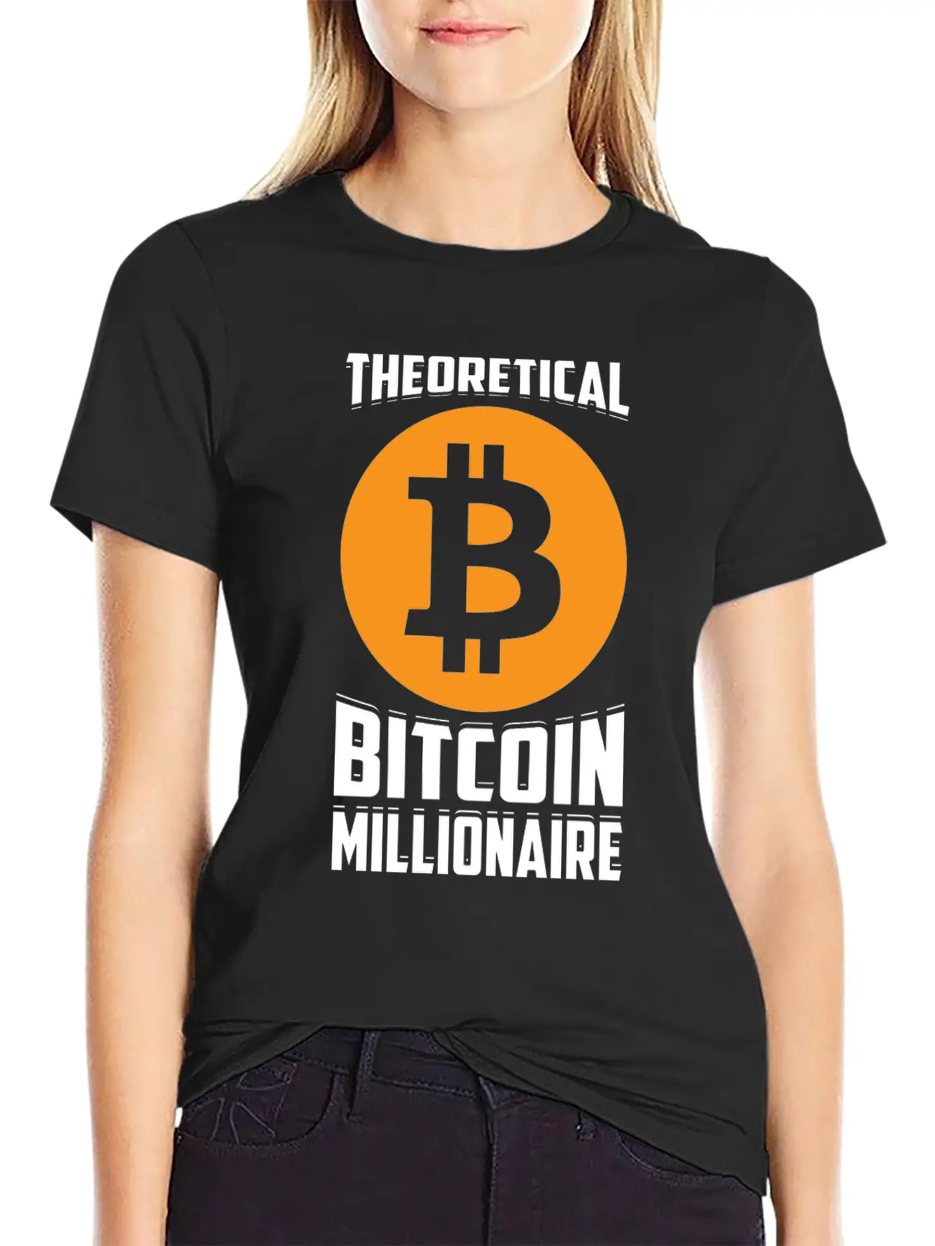 Theorital Bitcoin Millionaire Crypto Blockchain Unisex Casual T-Shirt – Clean Design For Daily Comfort