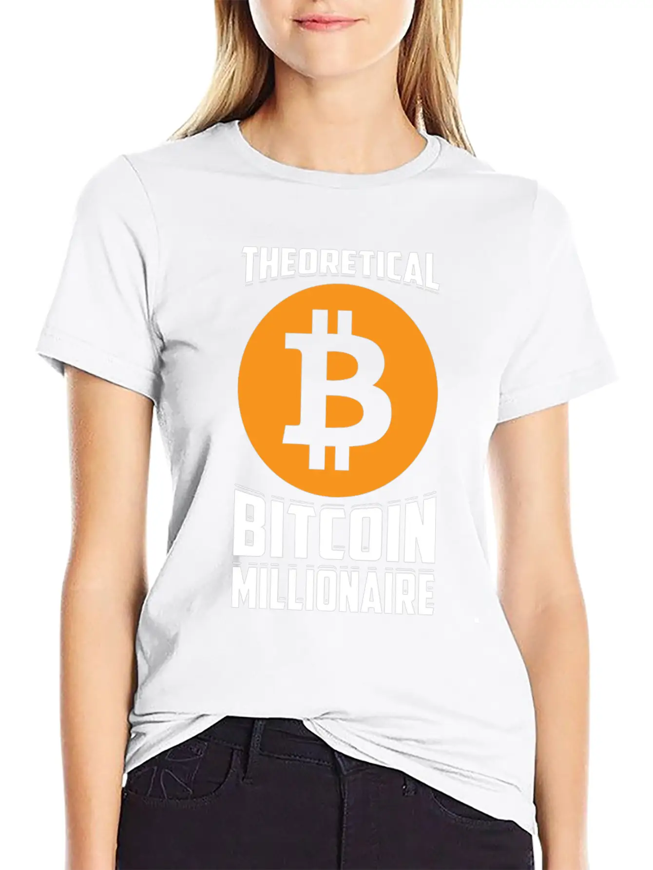 Theorital Bitcoin Millionaire Crypto Blockchain Unisex Casual T-Shirt – Clean Design For Daily Comfort