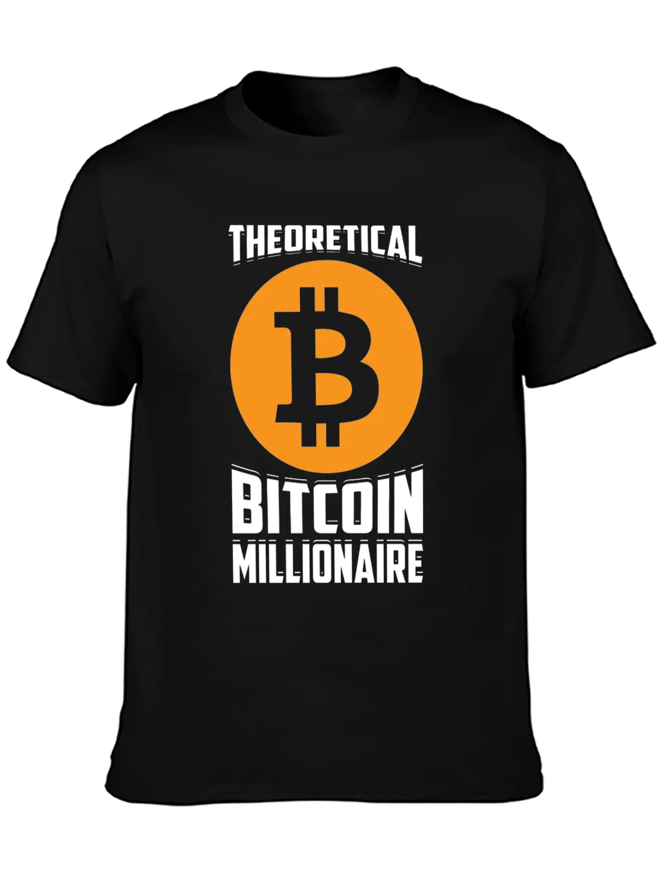 Theorital Bitcoin Millionaire Crypto Blockchain Unisex Casual T-Shirt – Clean Design For Daily Comfort
