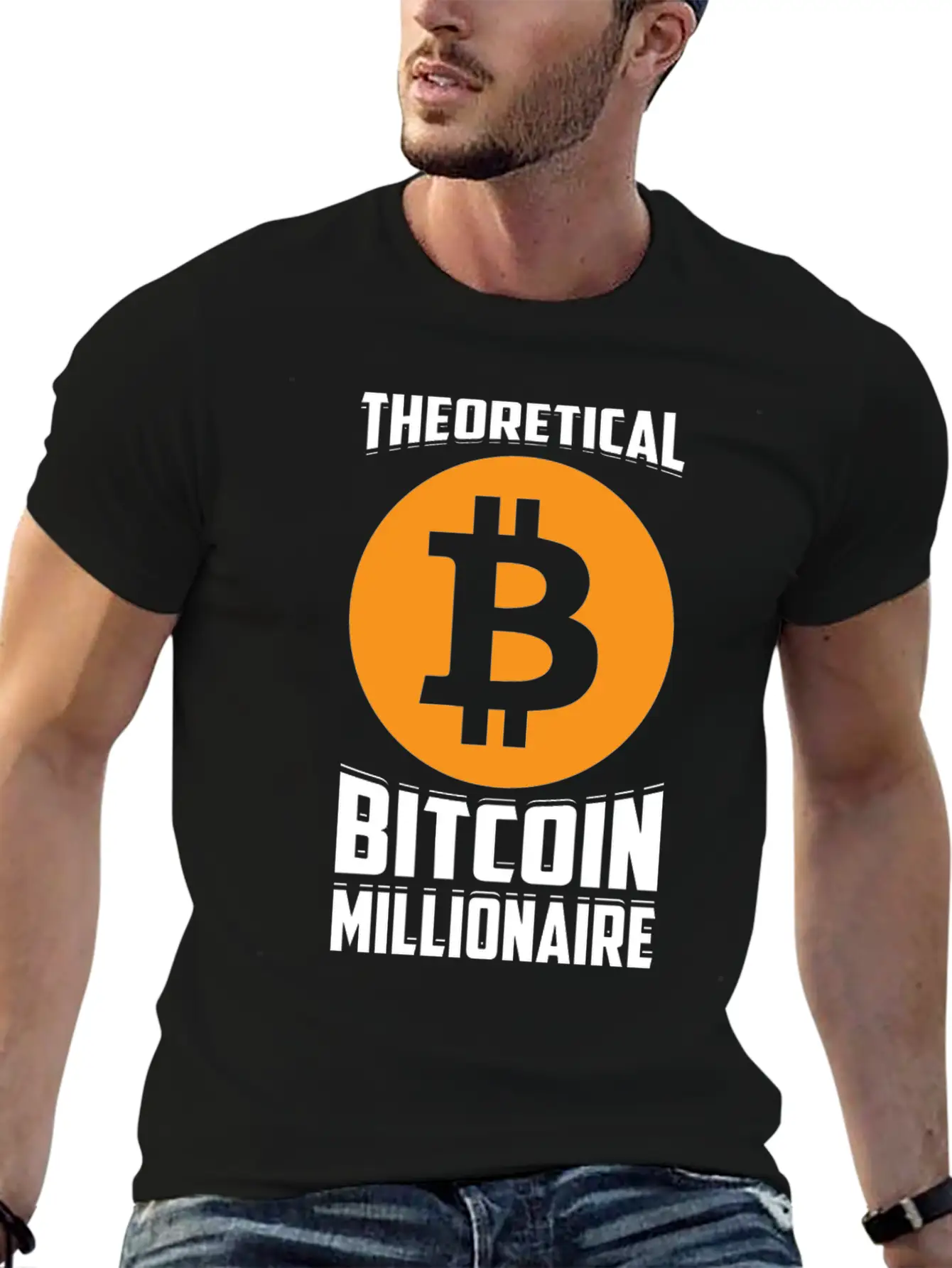 Theorital Bitcoin Millionaire Crypto Blockchain Unisex Casual T-Shirt – Clean Design For Daily Comfort