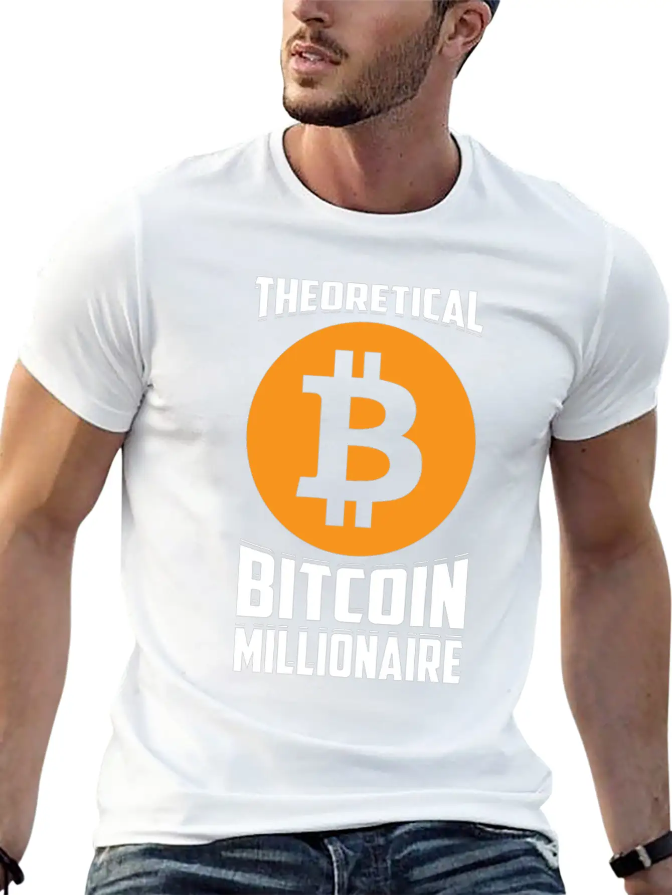 Theorital Bitcoin Millionaire Crypto Blockchain Unisex Casual T-Shirt – Clean Design For Daily Comfort