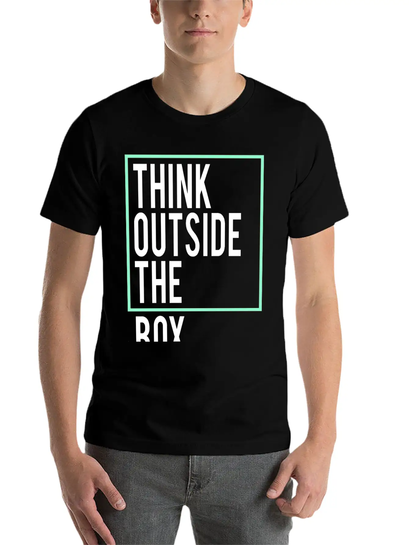 Think Outside The Box Unisex Casual T-Shirt – Clean Design For Daily Comfort