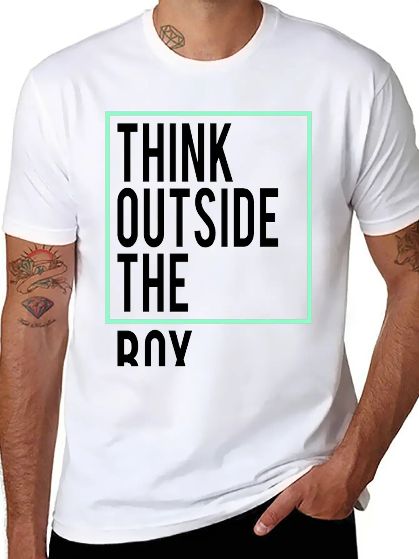 Think Outside The Box Unisex Casual T-Shirt – Clean Design For Daily Comfort