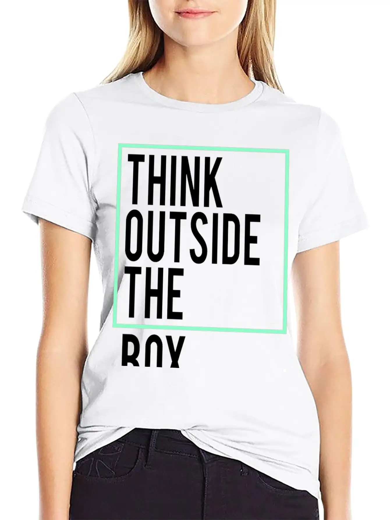 Think Outside The Box Unisex Casual T-Shirt – Clean Design For Daily Comfort