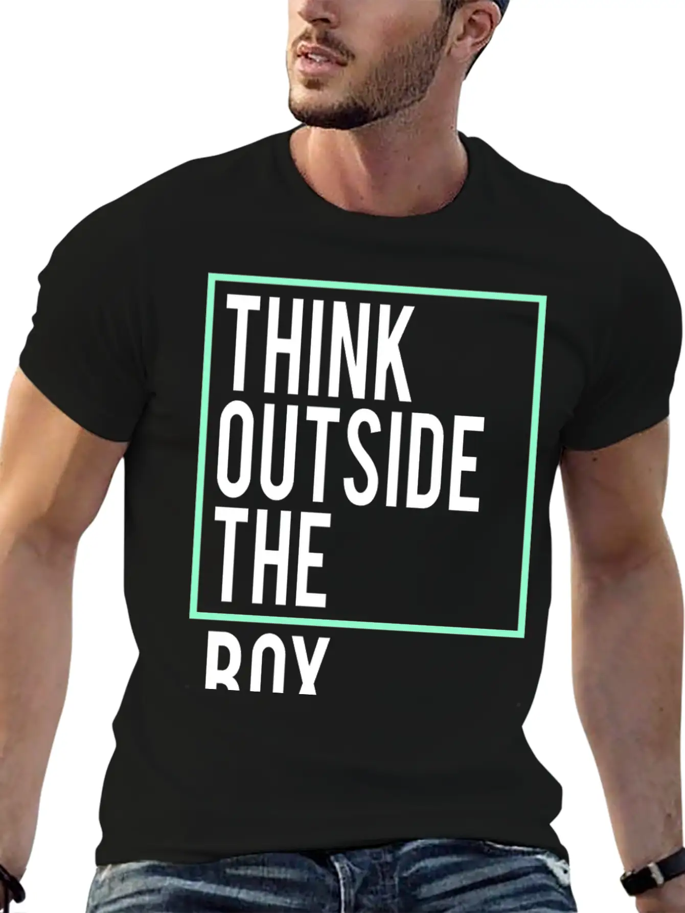 Think Outside The Box Unisex Casual T-Shirt – Clean Design For Daily Comfort