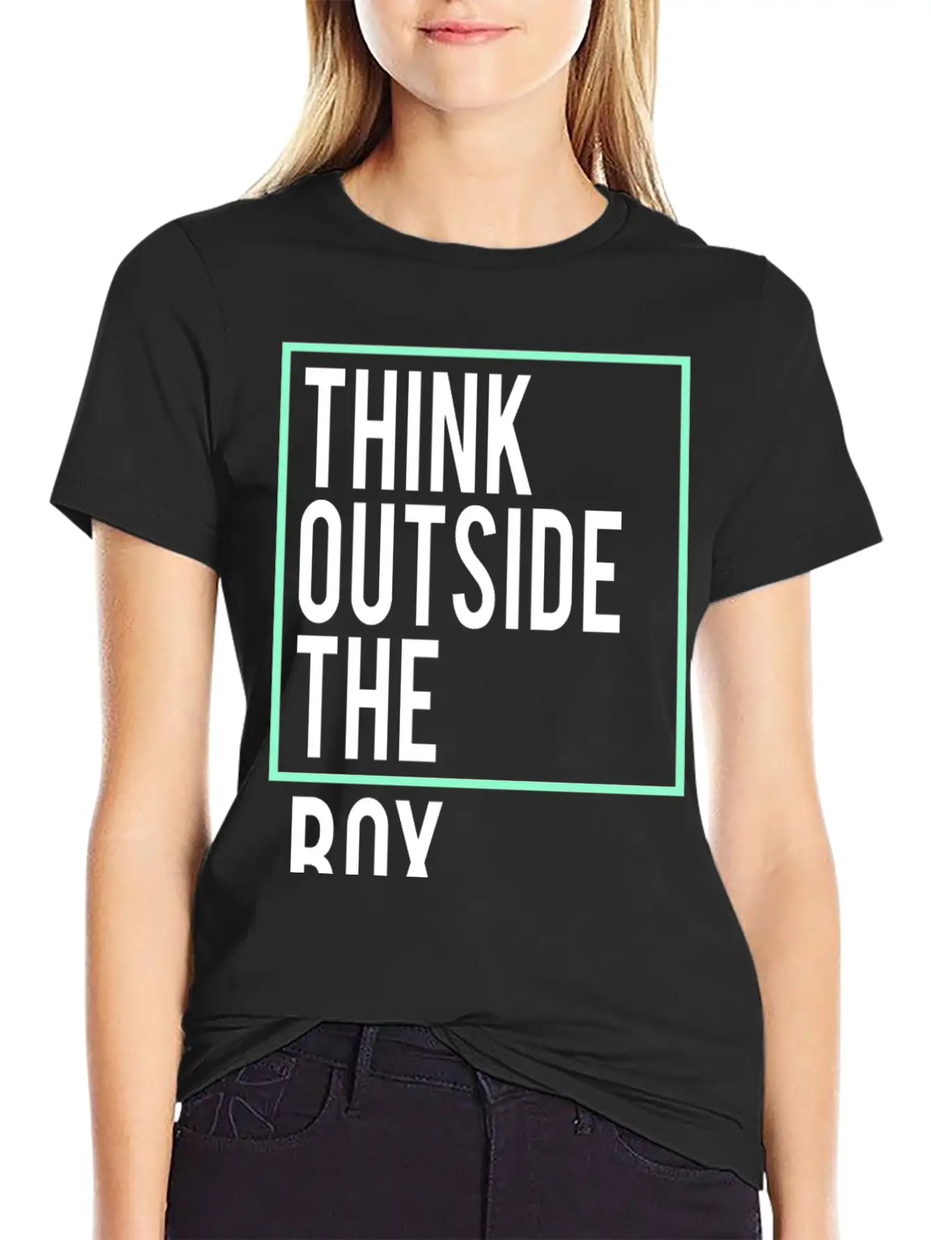 Think Outside The Box Unisex Casual T-Shirt – Clean Design For Daily Comfort