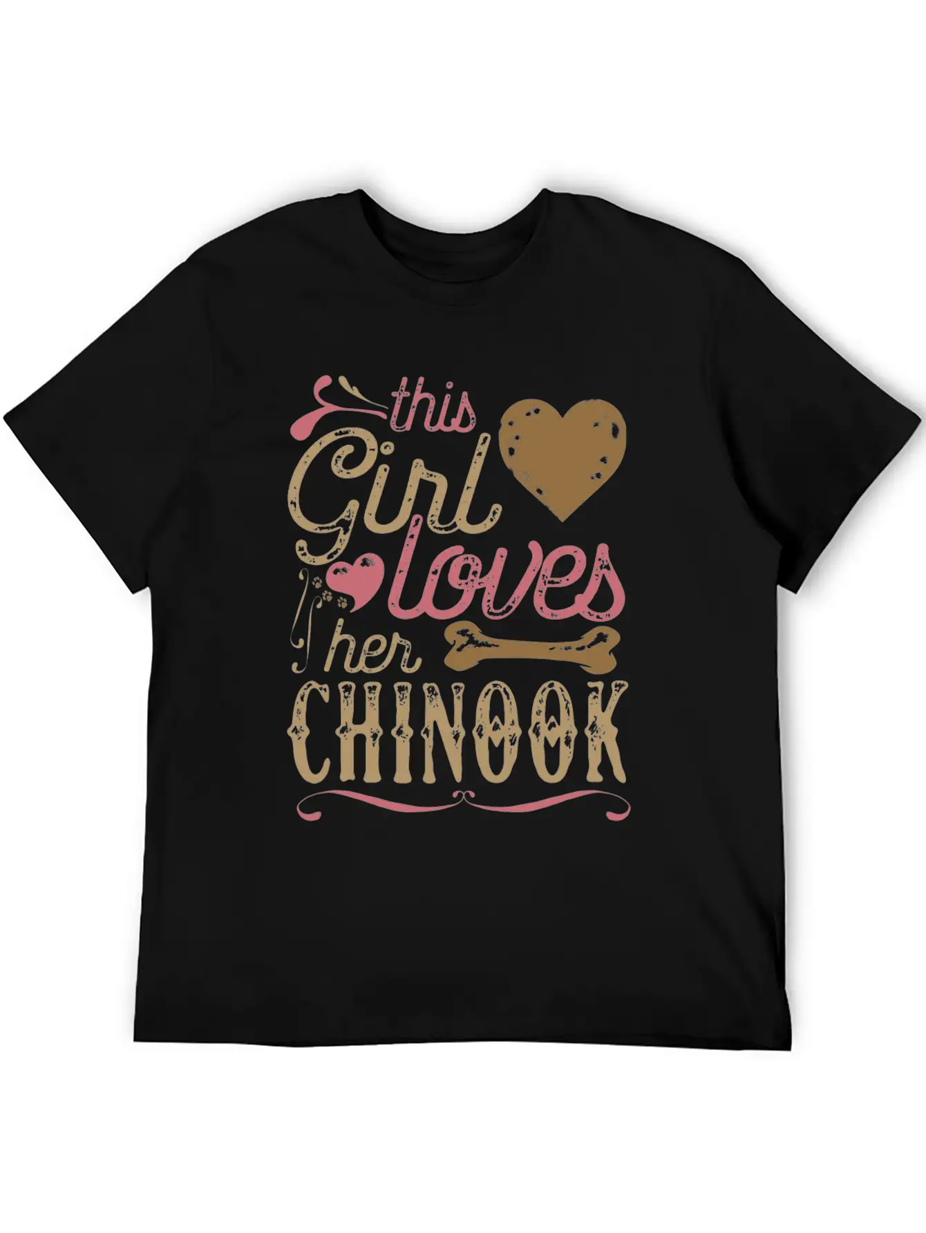 This Girl Loves Her Chinook Dog Dogs Unisex Casual T-Shirt – Clean Design For Daily Comfort