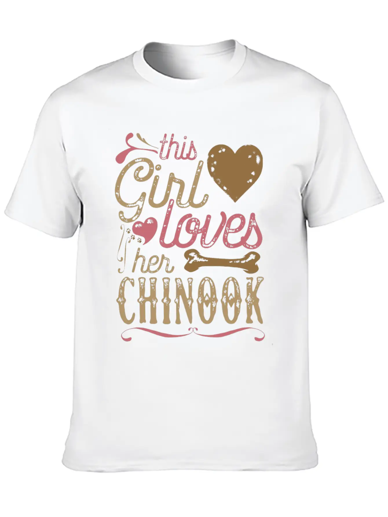 This Girl Loves Her Chinook Dog Dogs Unisex Casual T-Shirt – Clean Design For Daily Comfort