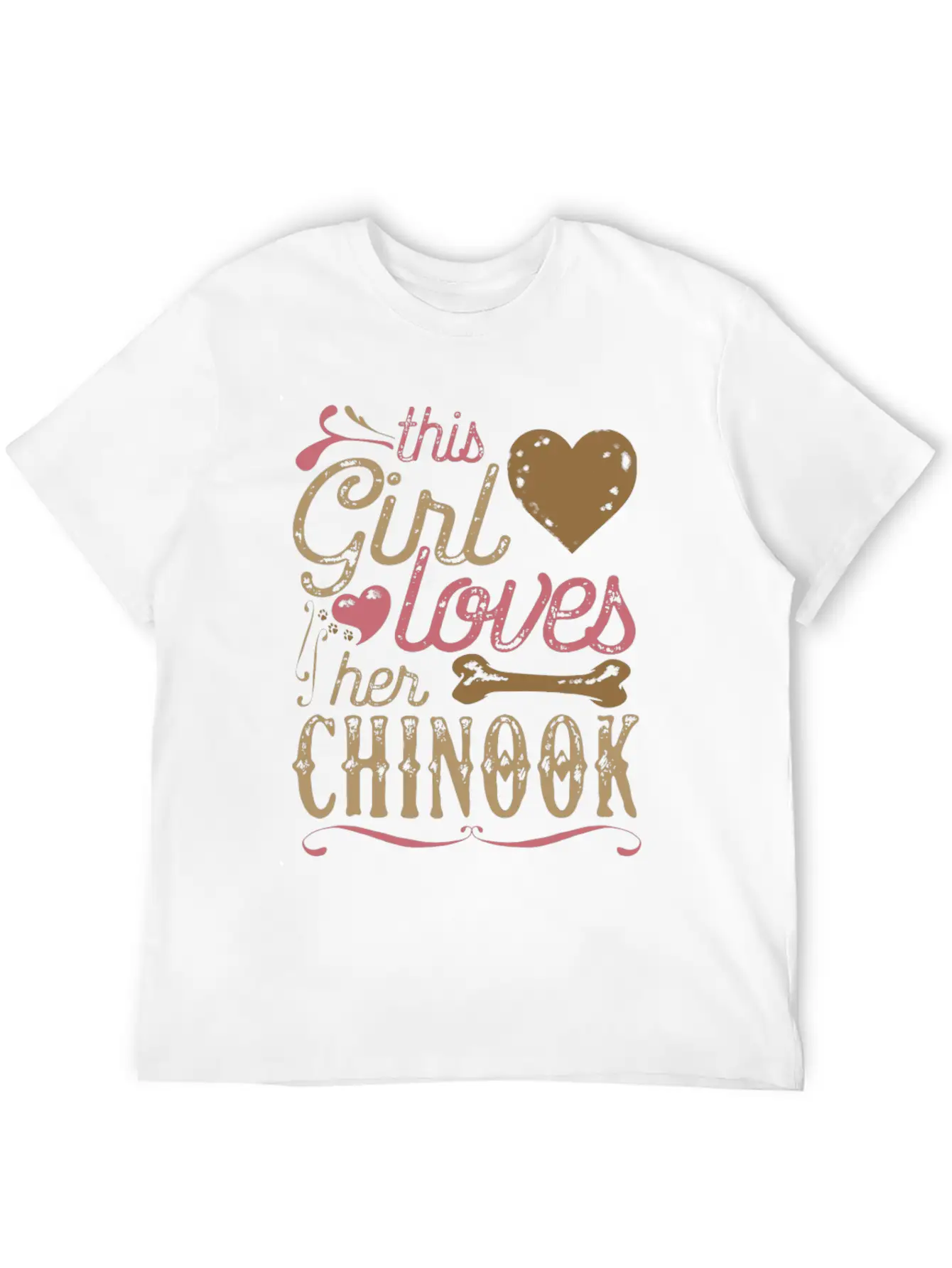 This Girl Loves Her Chinook Dog Dogs Unisex Casual T-Shirt – Clean Design For Daily Comfort