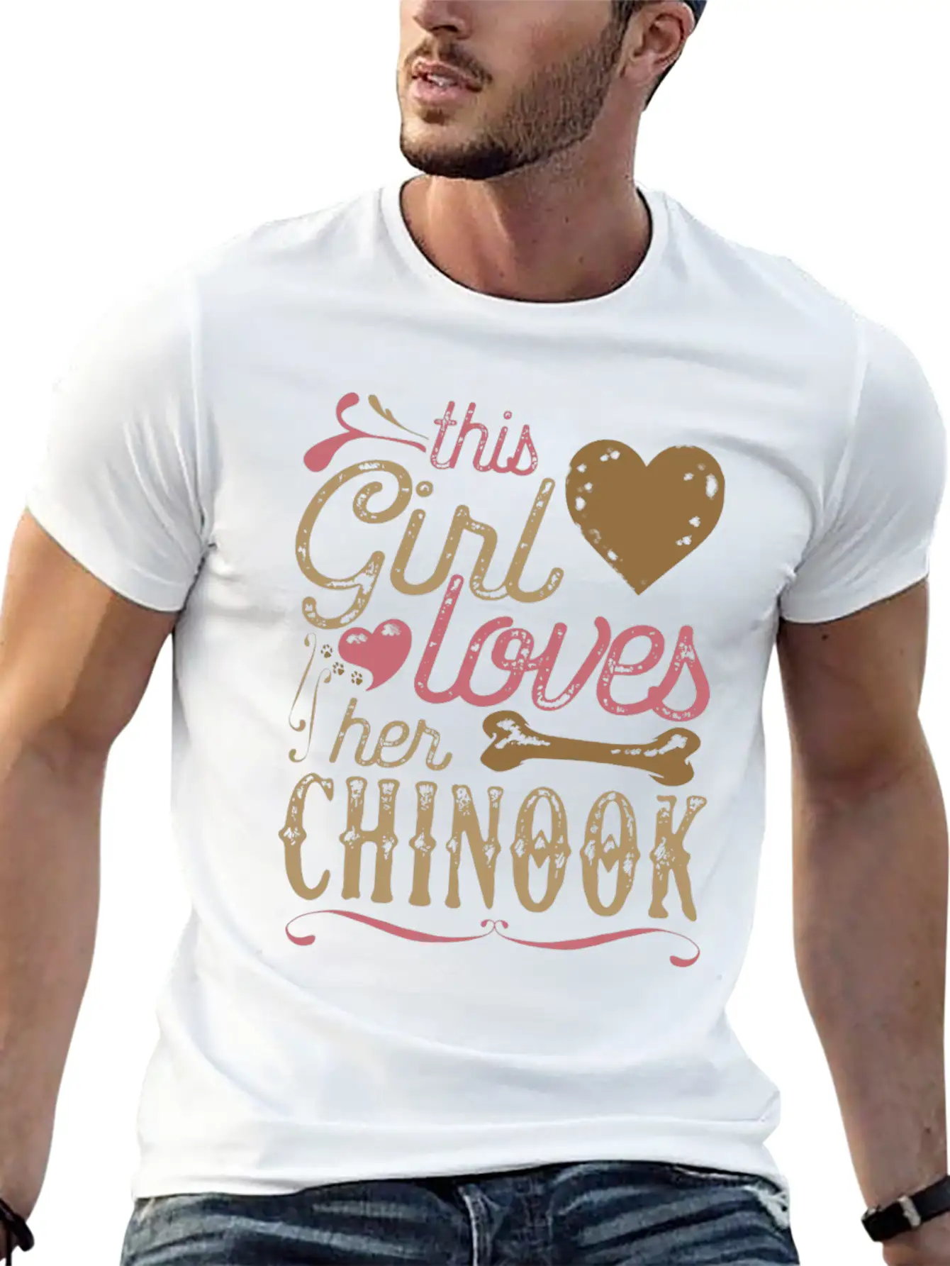This Girl Loves Her Chinook Dog Dogs Unisex Casual T-Shirt – Clean Design For Daily Comfort