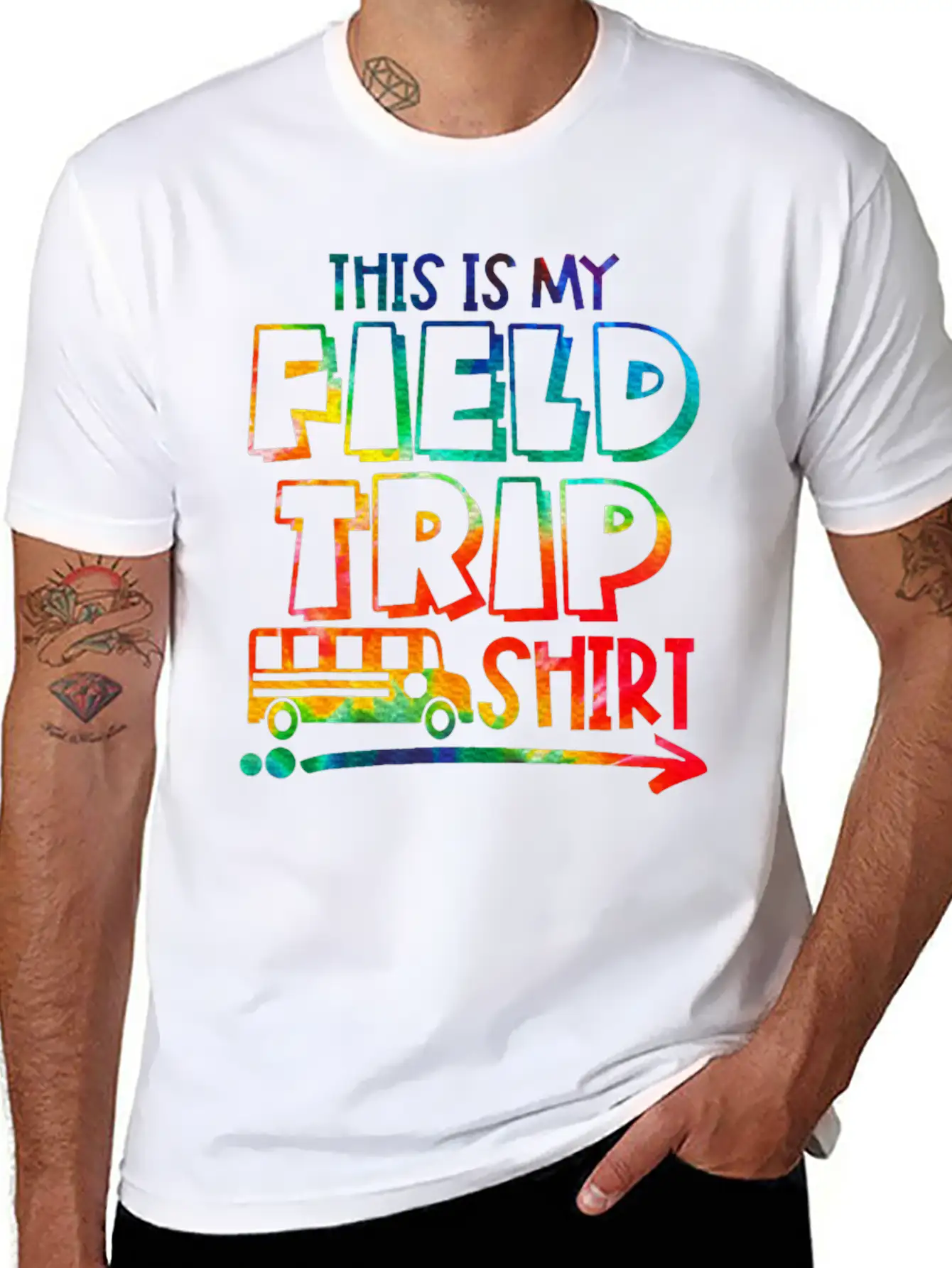 This Is My Teachers Field Trip Day School Unisex Casual T-Shirt – Clean Design For Daily Comfort
