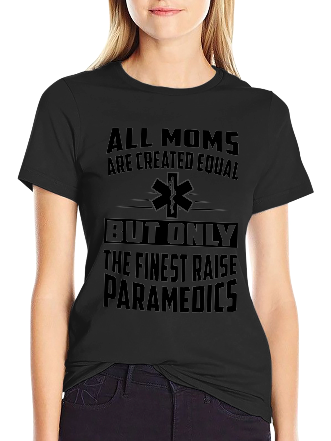 Finest Moms Raise Paramedics Graphic Tee