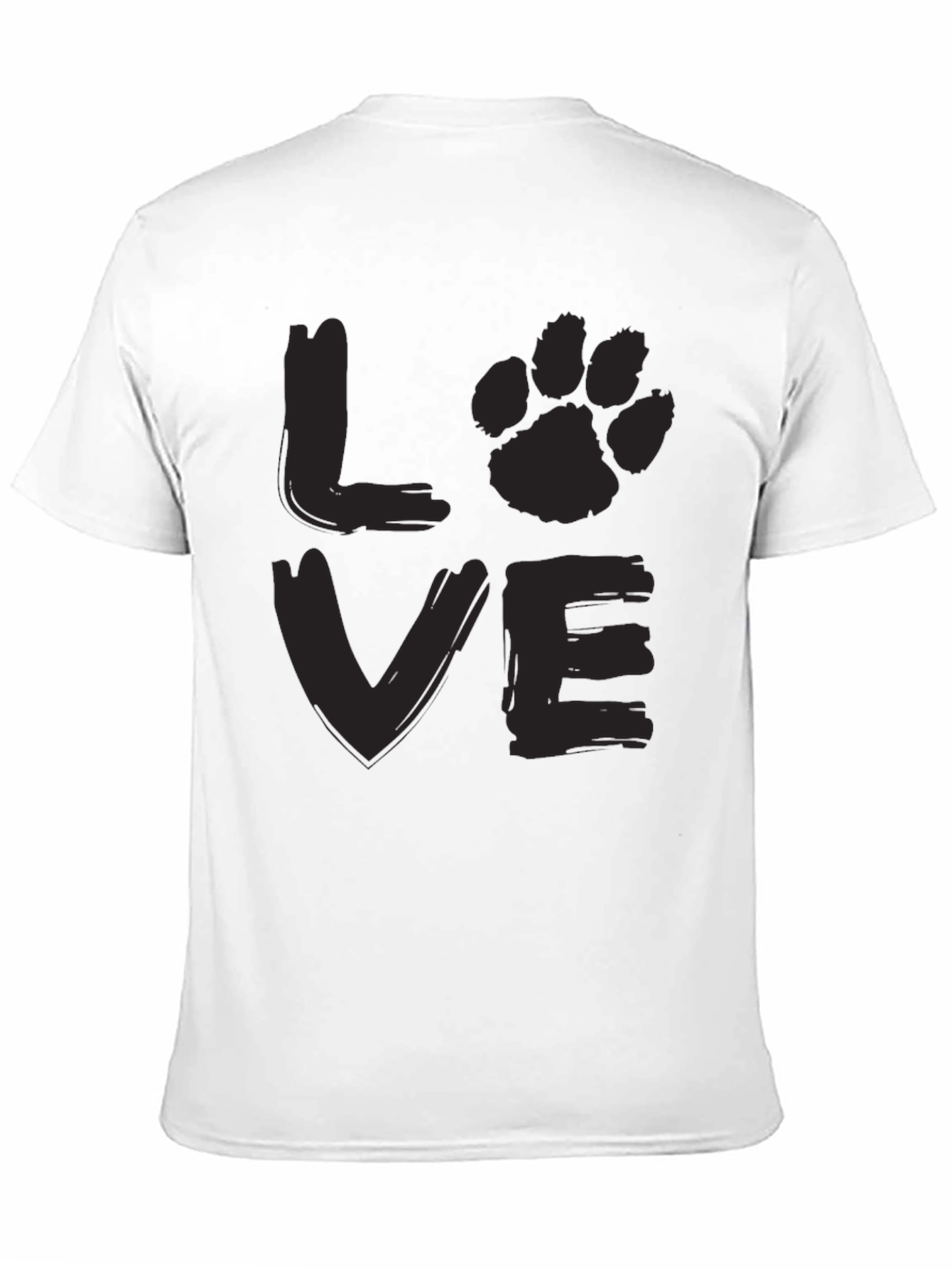 Love Paw Print Graphic T-Shirt