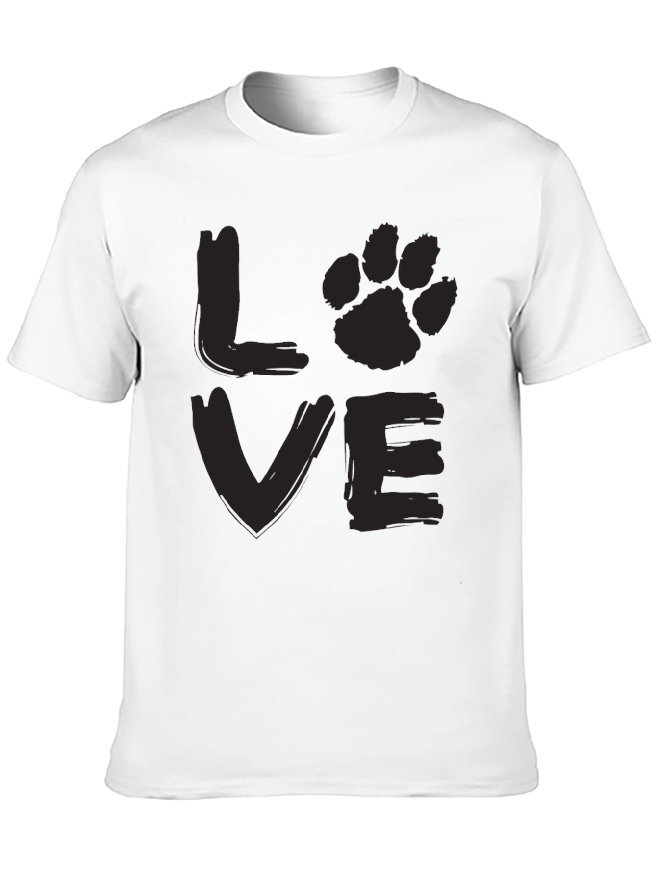 Love Paw Print Graphic T-Shirt
