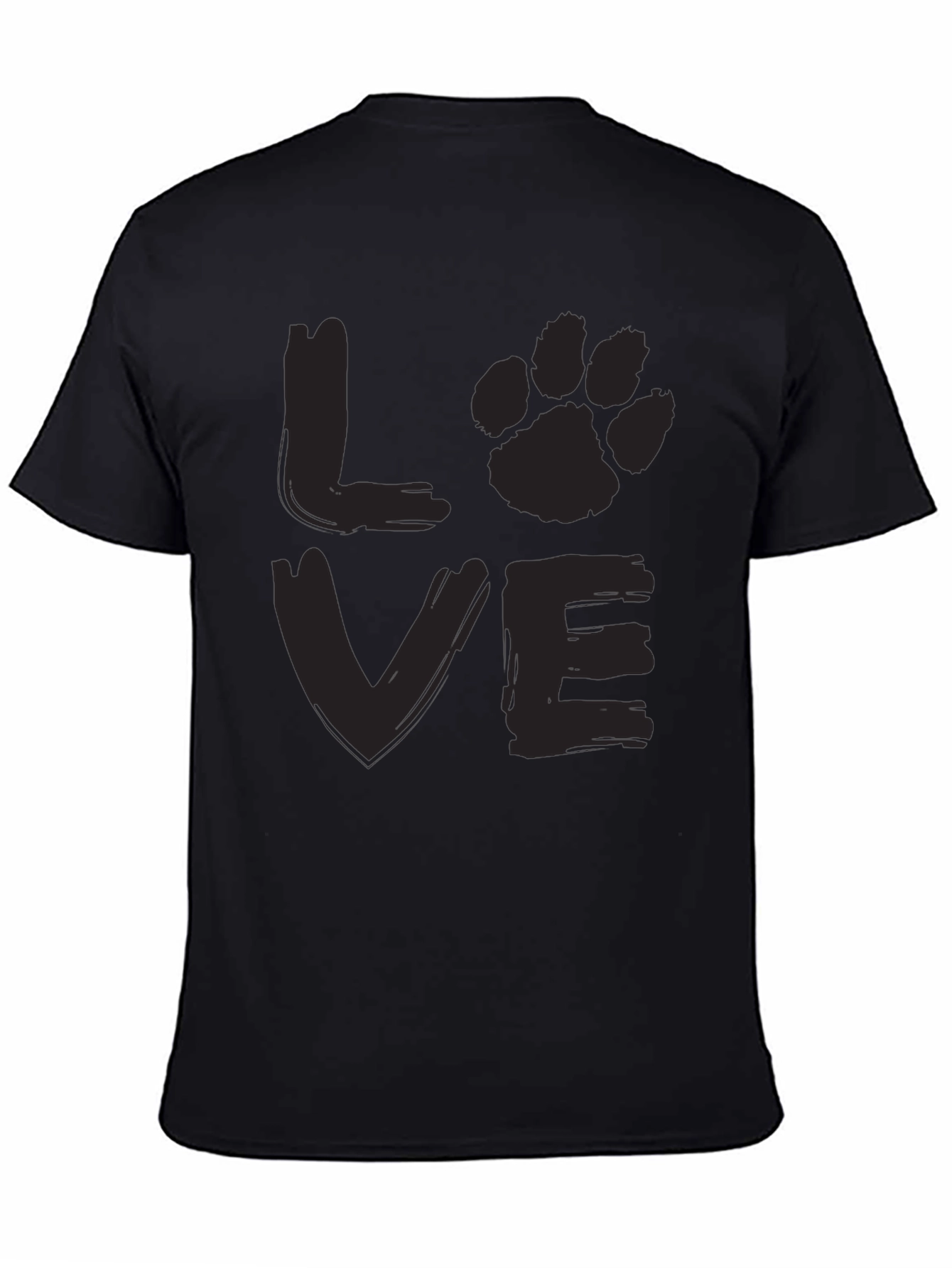 Love Paw Print Graphic T-Shirt