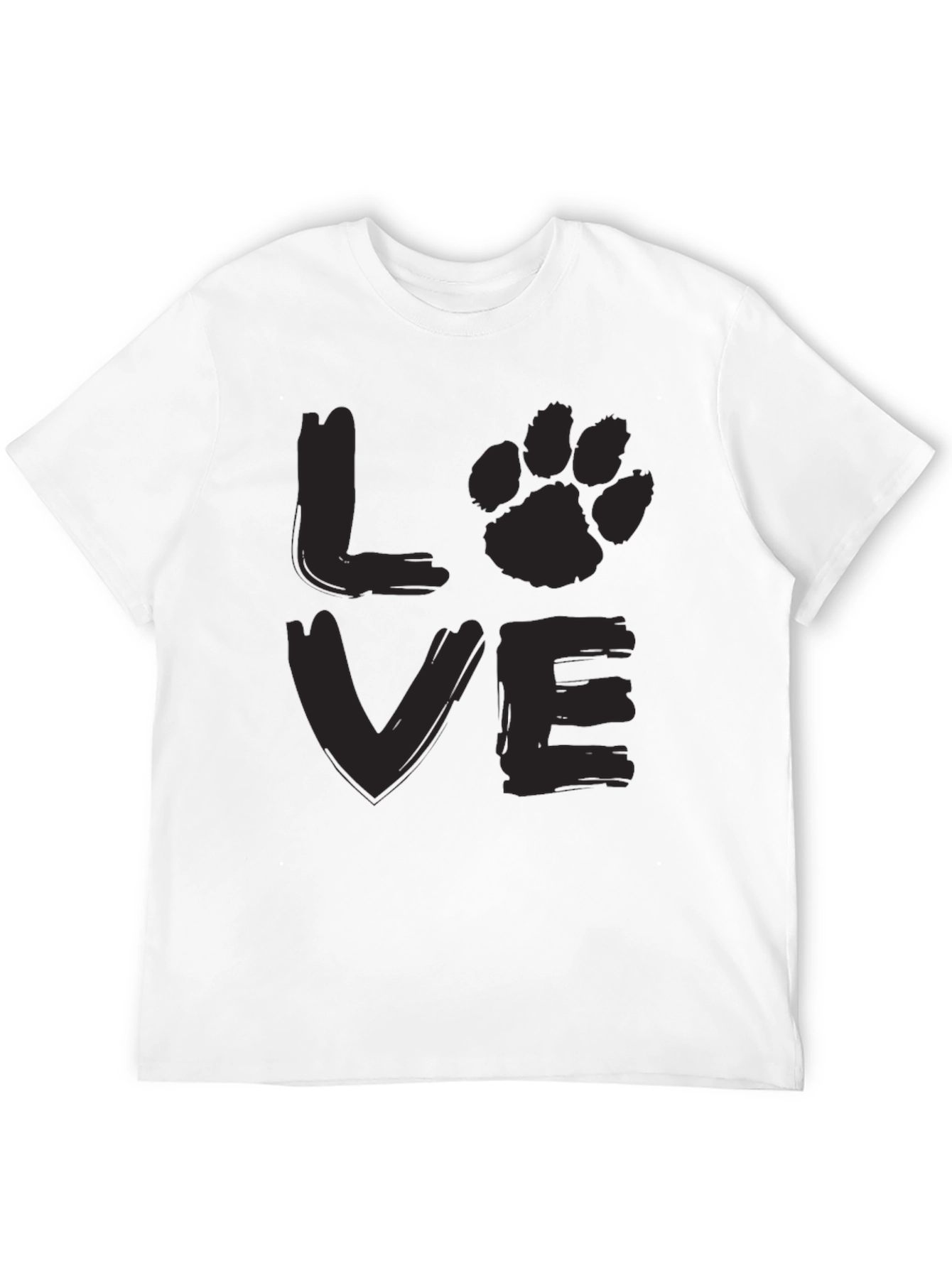 Love Paw Print Graphic T-Shirt
