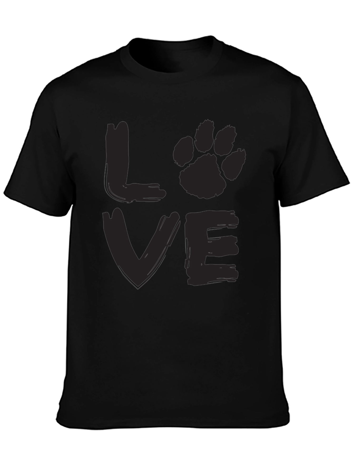 Love Paw Print Graphic T-Shirt