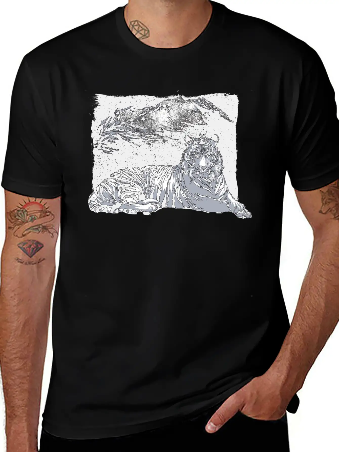 Tiger Mountains Unisex Casual T-Shirt – Clean Design For Daily Comfort