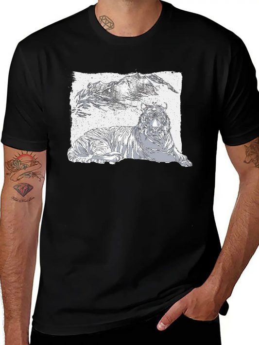 Tiger Mountains Unisex Casual T-Shirt – Clean Design For Daily Comfort