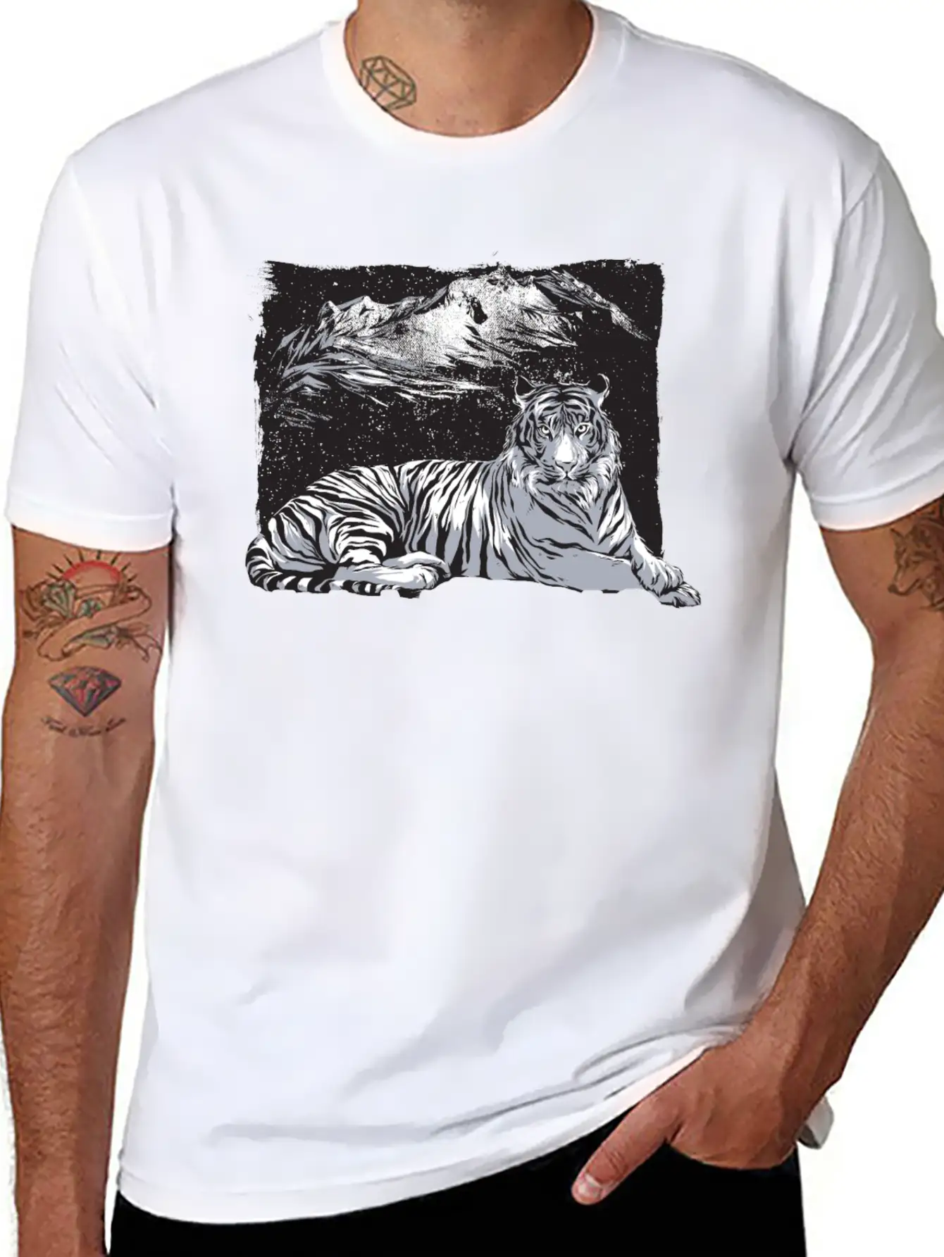 Tiger Mountains Unisex Casual T-Shirt – Clean Design For Daily Comfort