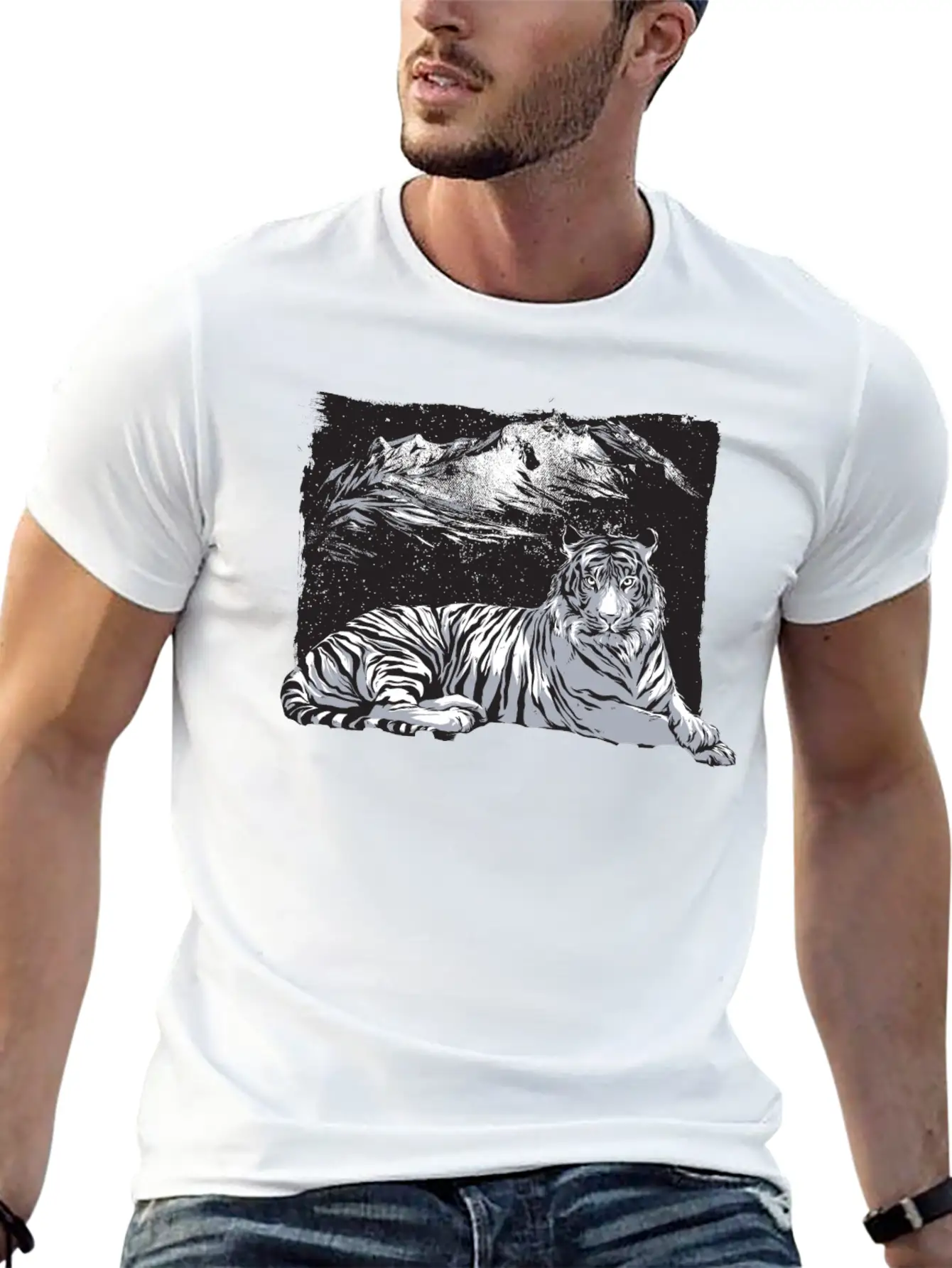 Tiger Mountains Unisex Casual T-Shirt – Clean Design For Daily Comfort