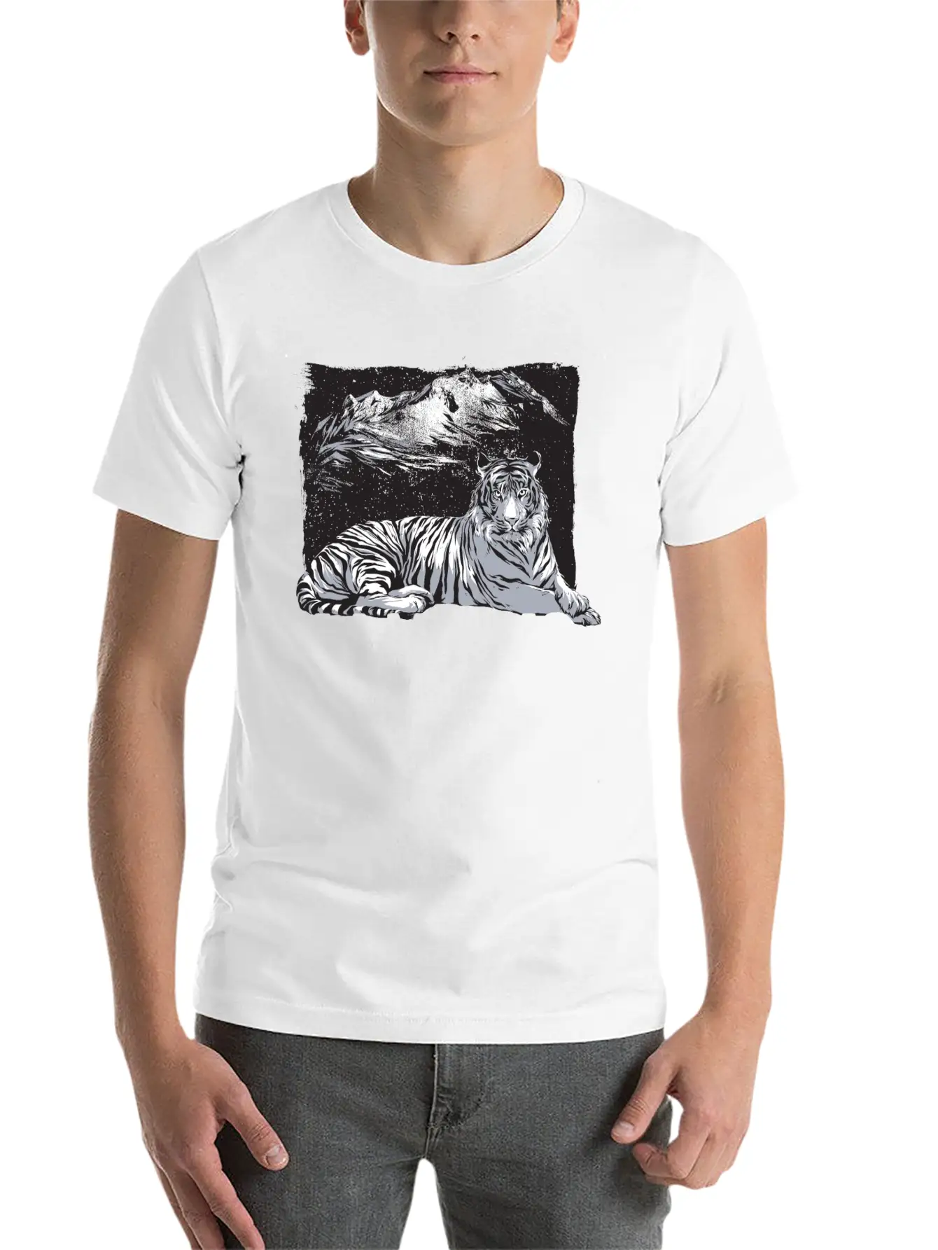 Tiger Mountains Unisex Casual T-Shirt – Clean Design For Daily Comfort
