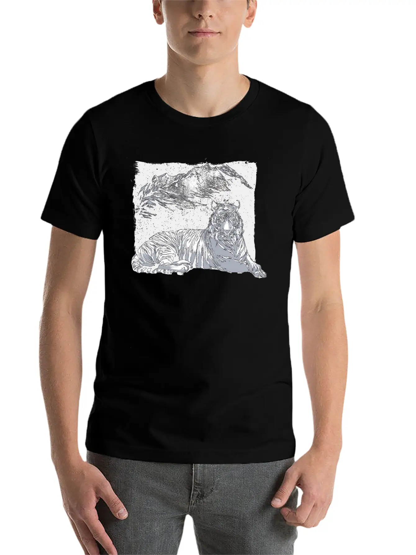 Tiger Mountains Unisex Casual T-Shirt – Clean Design For Daily Comfort