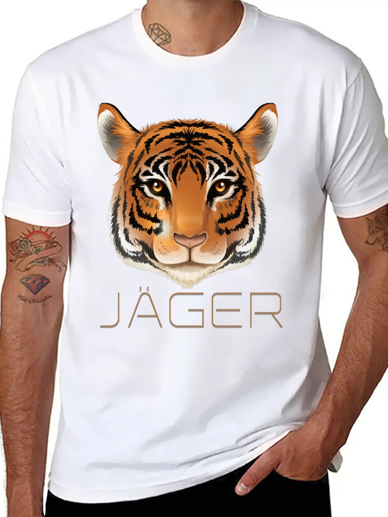 Tiger Unisex Casual T-Shirt – Clean Design For Daily Comfort