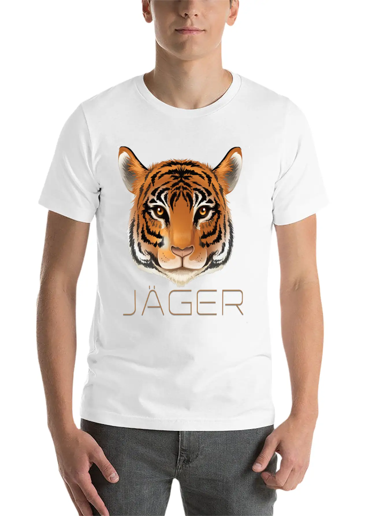 Tiger Unisex Casual T-Shirt – Clean Design For Daily Comfort