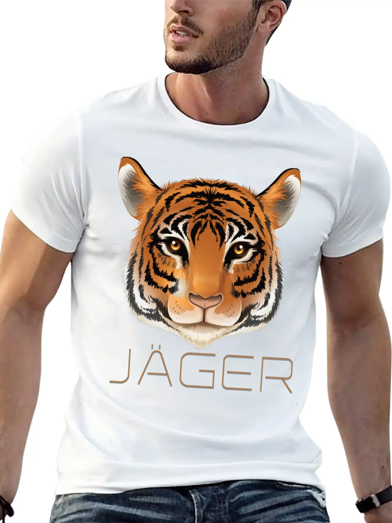 Tiger Unisex Casual T-Shirt – Clean Design For Daily Comfort