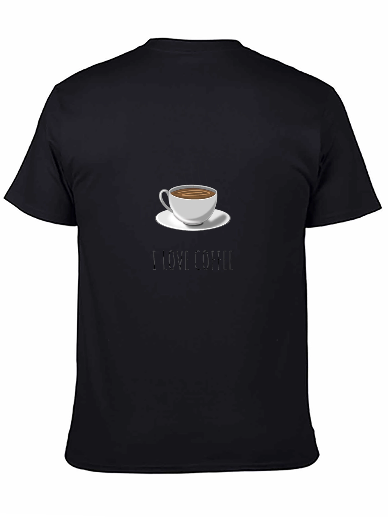 I Love Coffee Black T-Shirt
